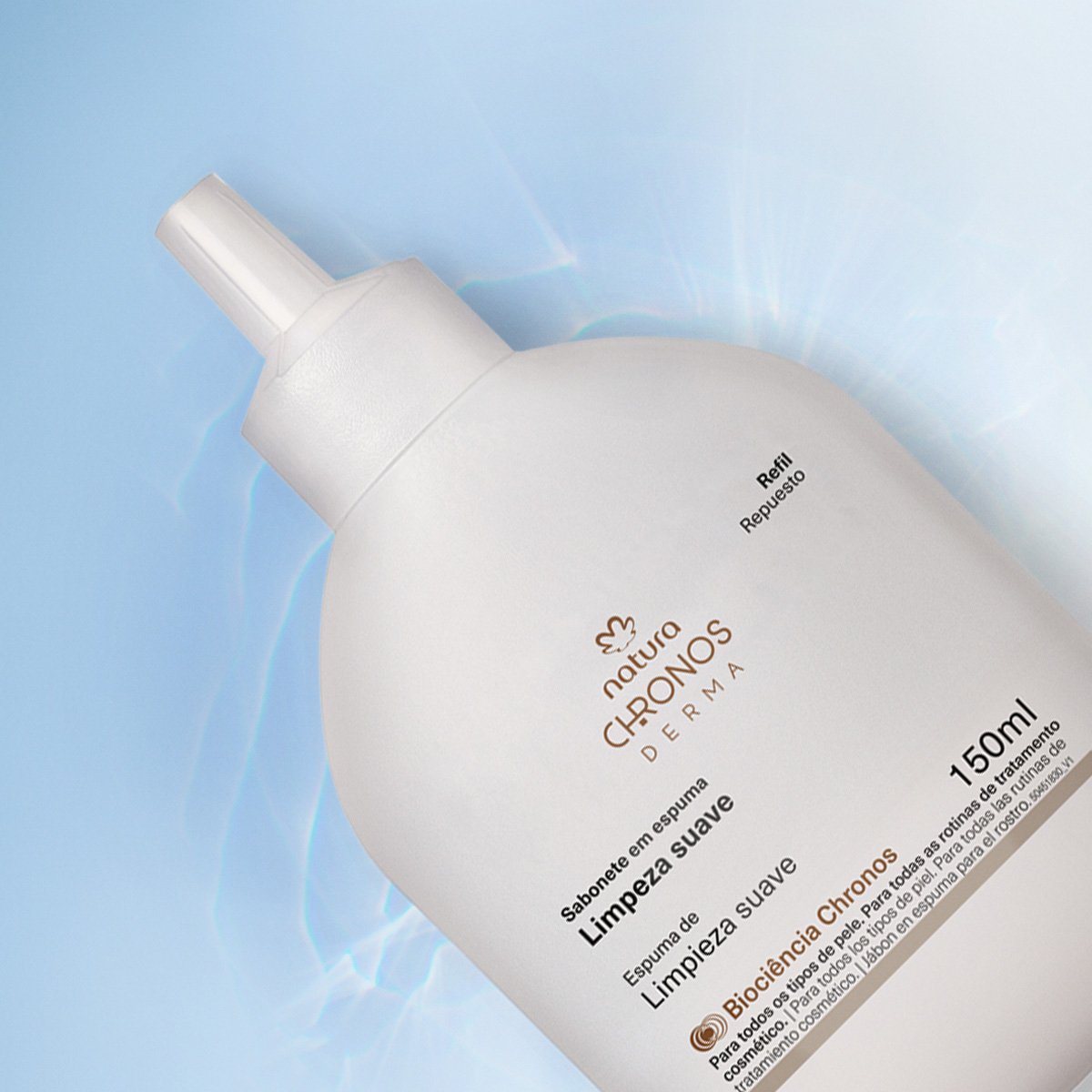Repuesto Espuma de Limpieza Suave Chronos Derma 150 ml