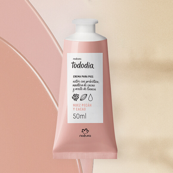 Crema Nutritiva para Pies Tododia Nuez Pecán y Cacao 50 ml