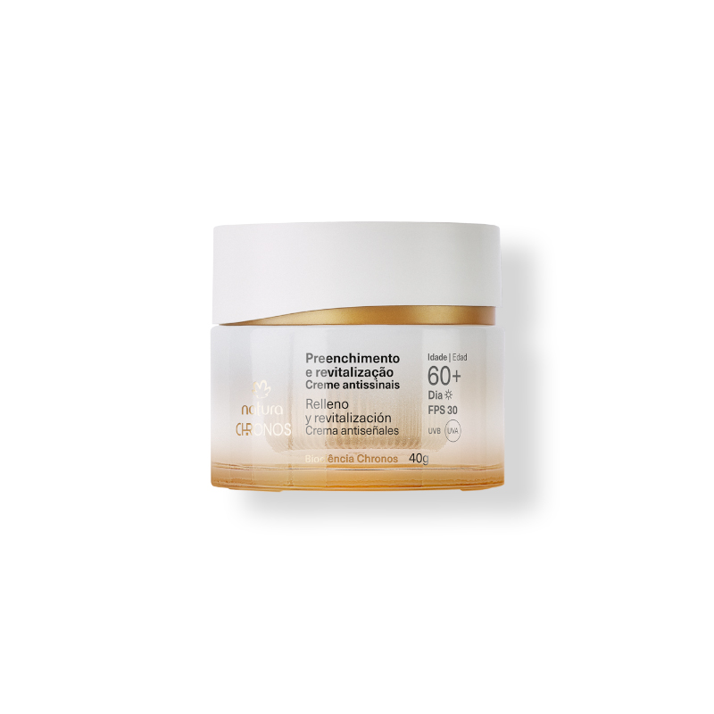 Crema antiseñales relleno y revitalizacion 60+ día Chronos 40g