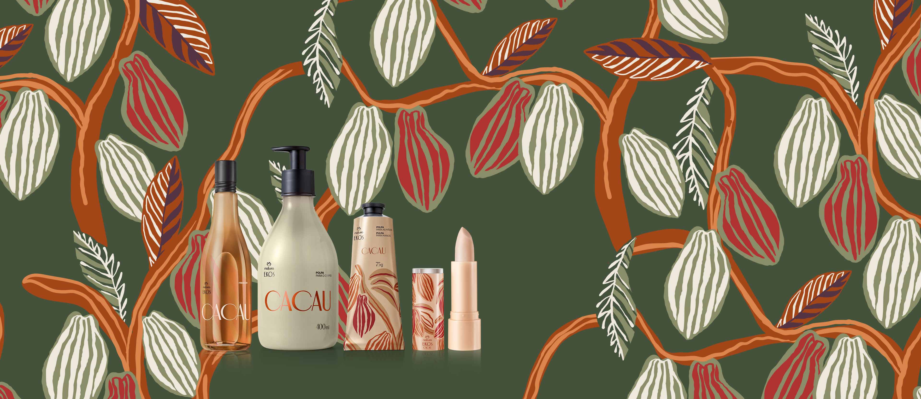 Kit Completo para Cuidados Diarios, Manos y Labios Ekos Cacao