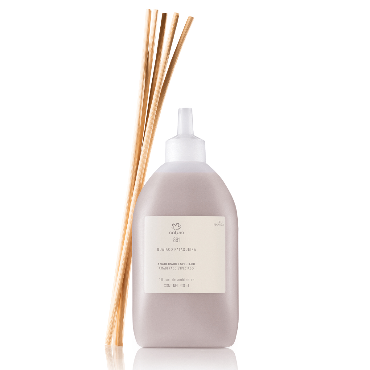 Repuesto Difusor Natura 861 Guaiaco Pataqueira 200 ml Con Varilla