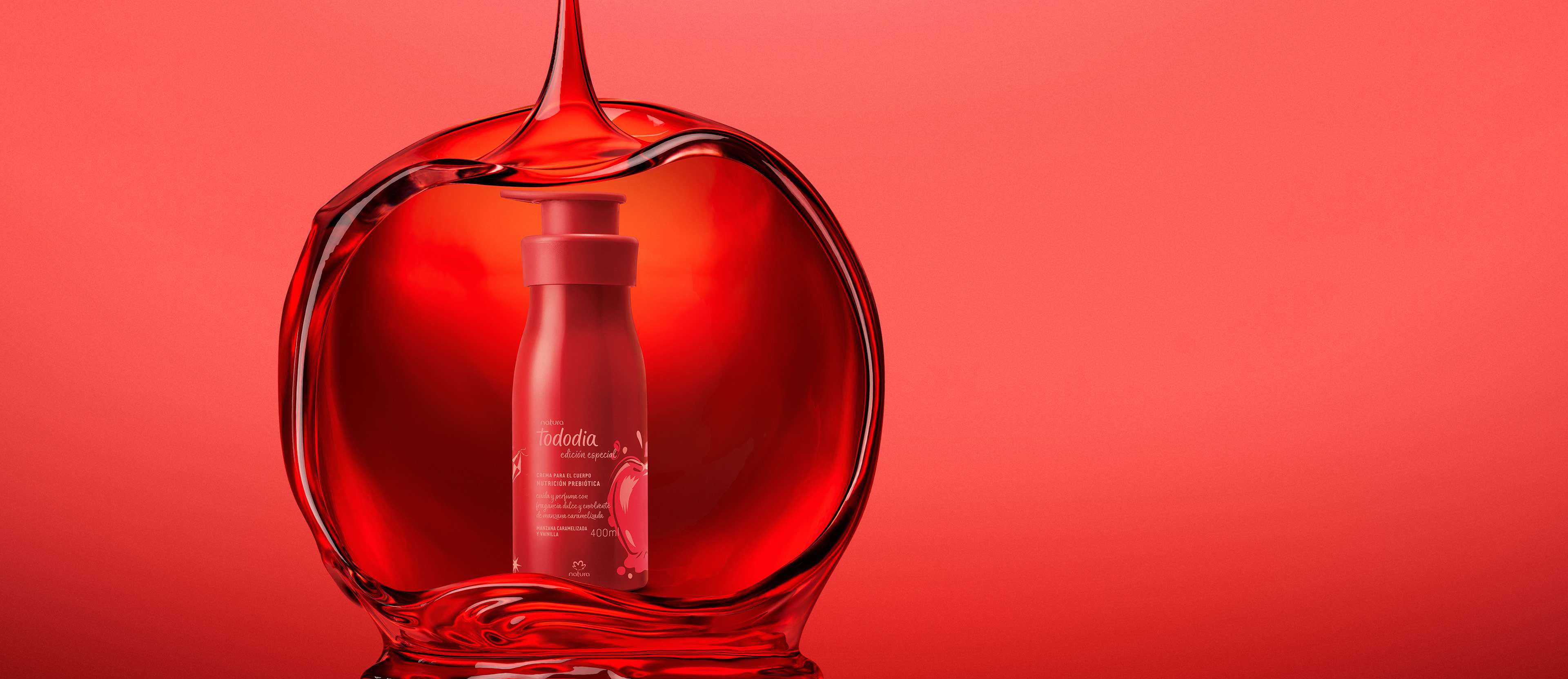 Crema Nutritiva para el Cuerpo Tododia Manzana Caramelizada y Vainilla 400 ml