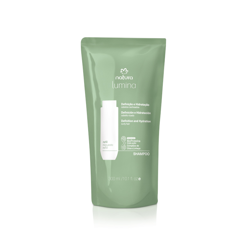 Repuesto Shampoo Lumina Cremoso Cabellos Rizados 300 ml