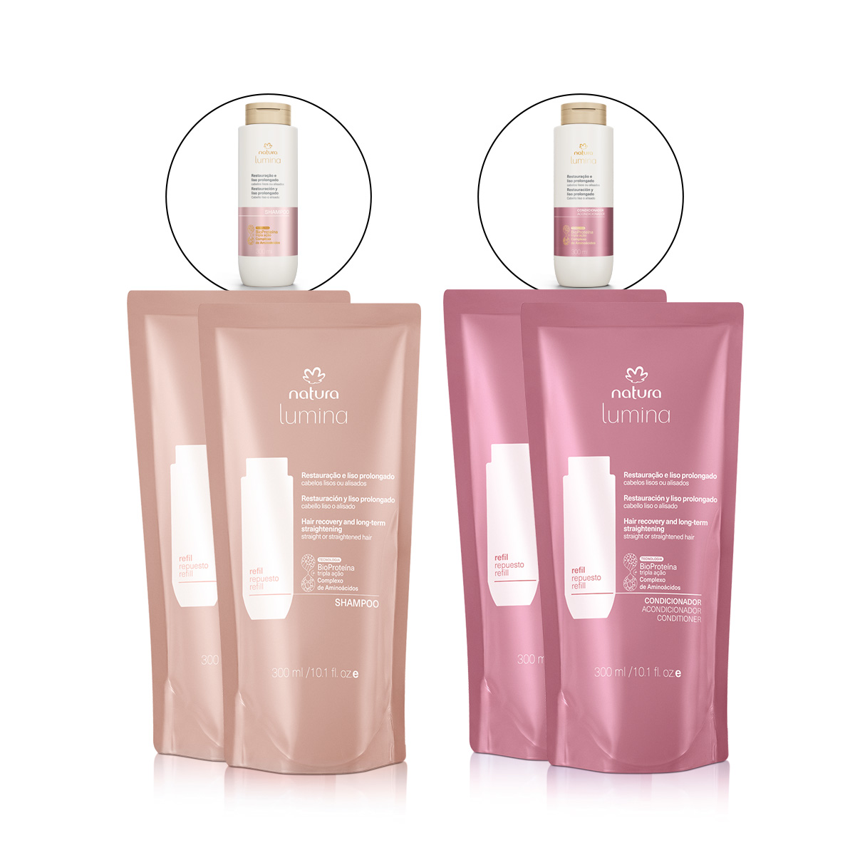 Kit Repuestos Lumina Cabellos Lisos o Alisados