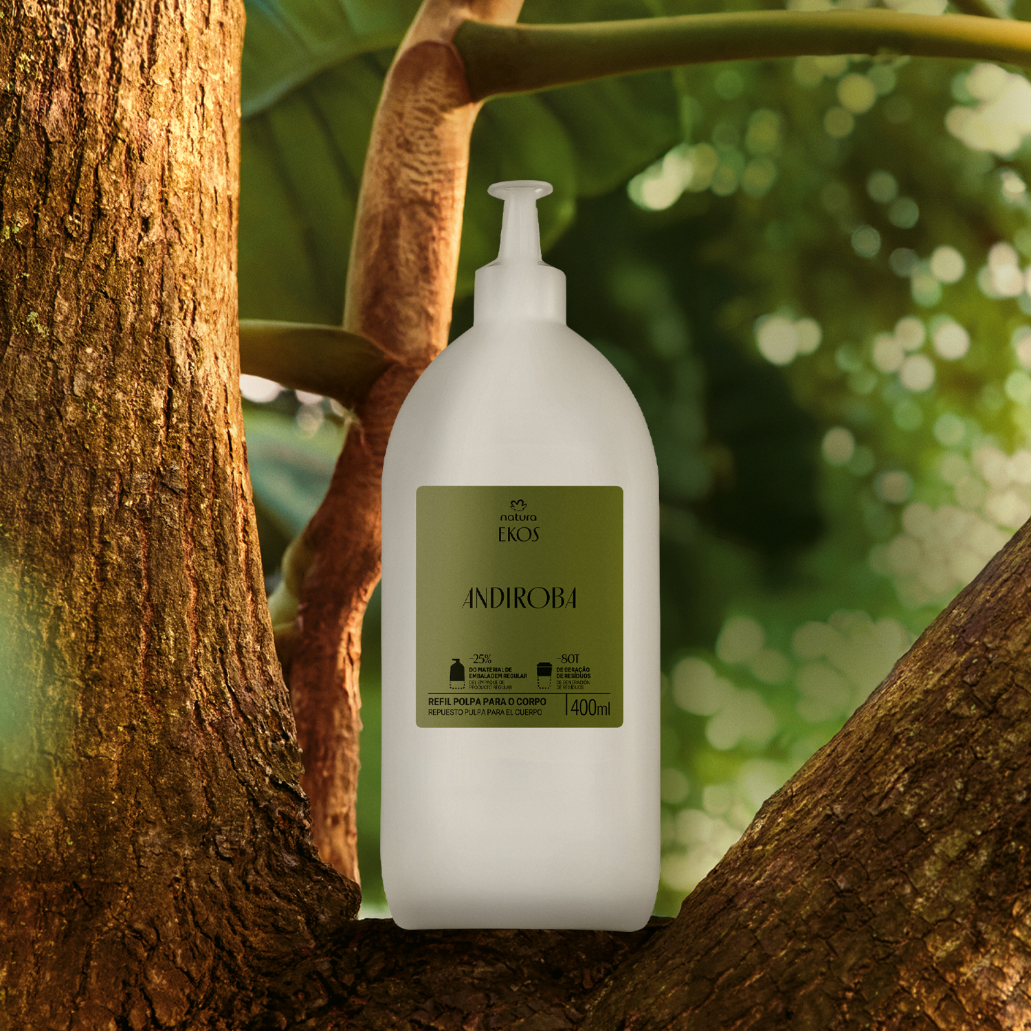 Repuesto Crema Hidratante Corporal Ekos Andiroba 400 ml