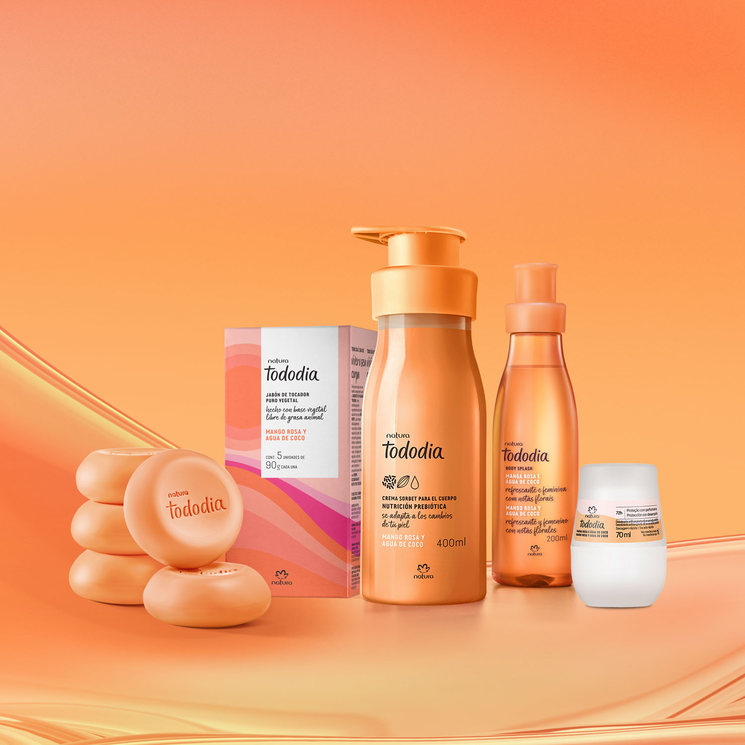 Kit Tododia Mango Rosa y Agua de Coco Rutina Corporal Completa