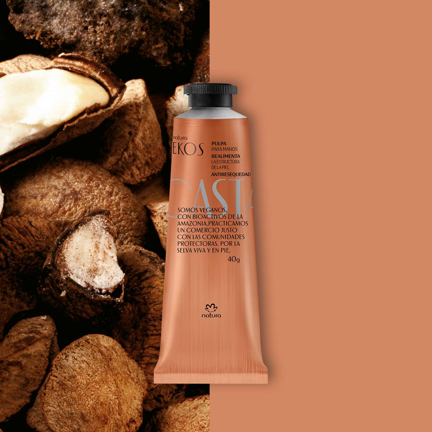 Crema Hidratante para Manos Ekos Castaña 40 g