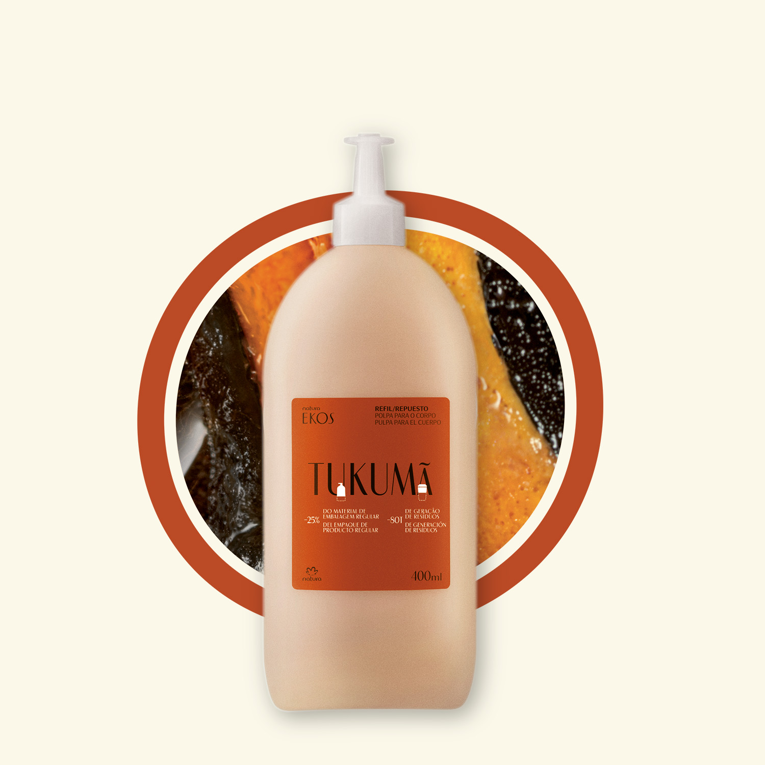 Repuesto Pulpa Hidratante Corporal Ekos Tukumá 400 ml