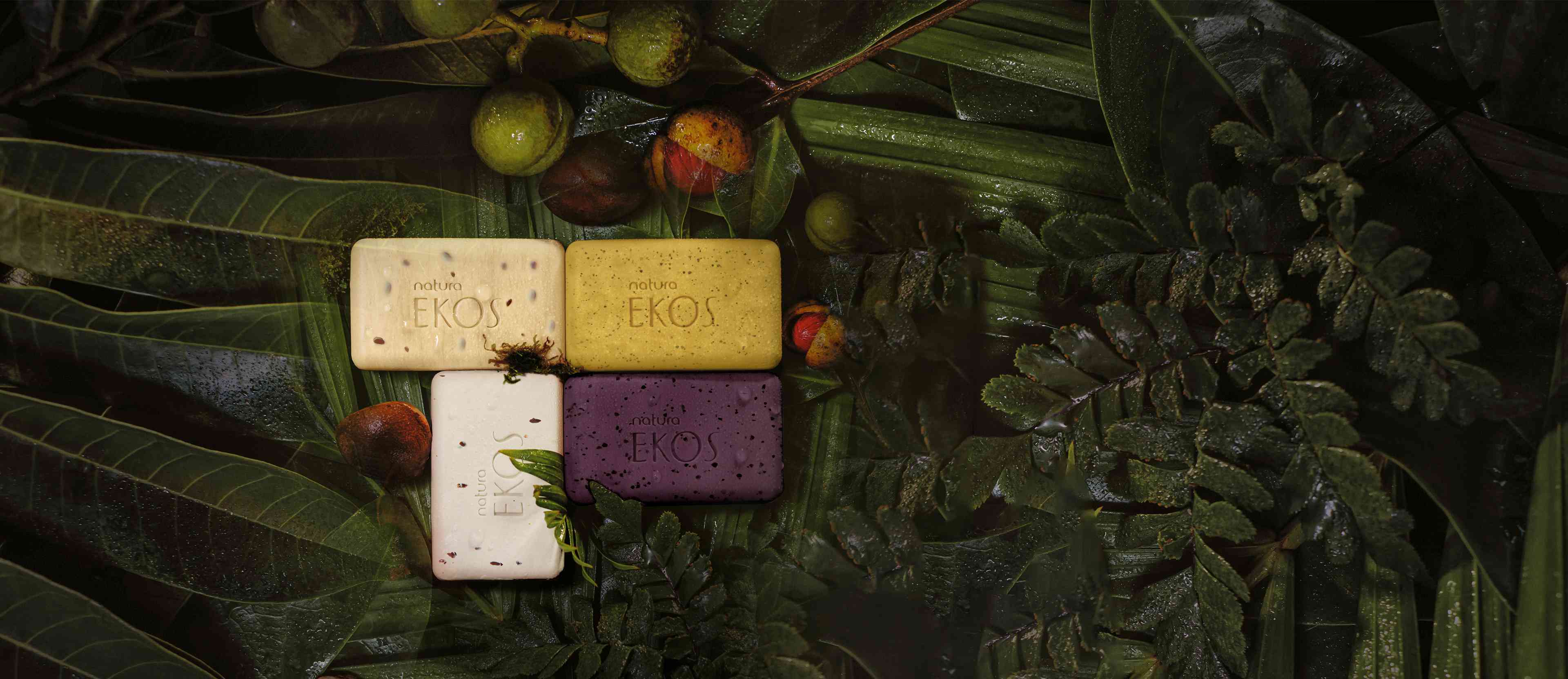 Jabones en Barra Puro Vegetal Ekos Exfoliantes 4 x 100 g c/u