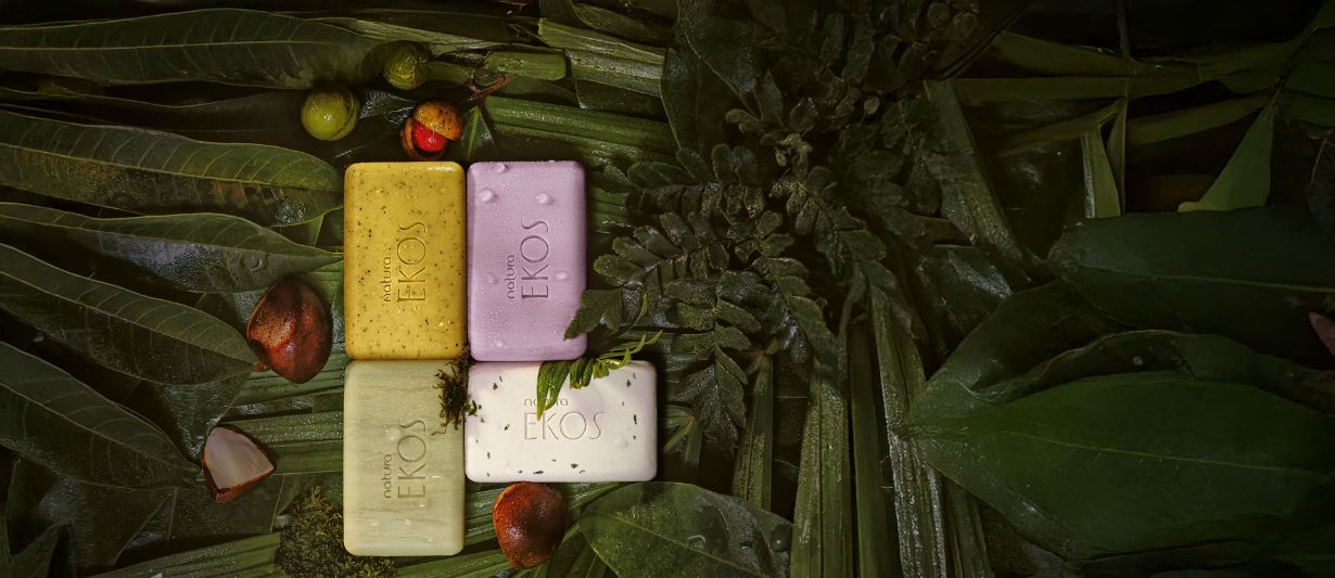 Jabones en Barra Puro Vegetal Ekos Cremosos y Exfoliantes 4 x 100 g c/u