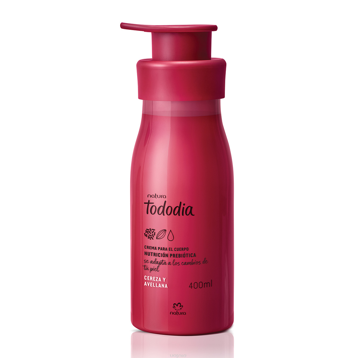 Crema Nutritiva Tododia Cereza y Avellana 400 ml