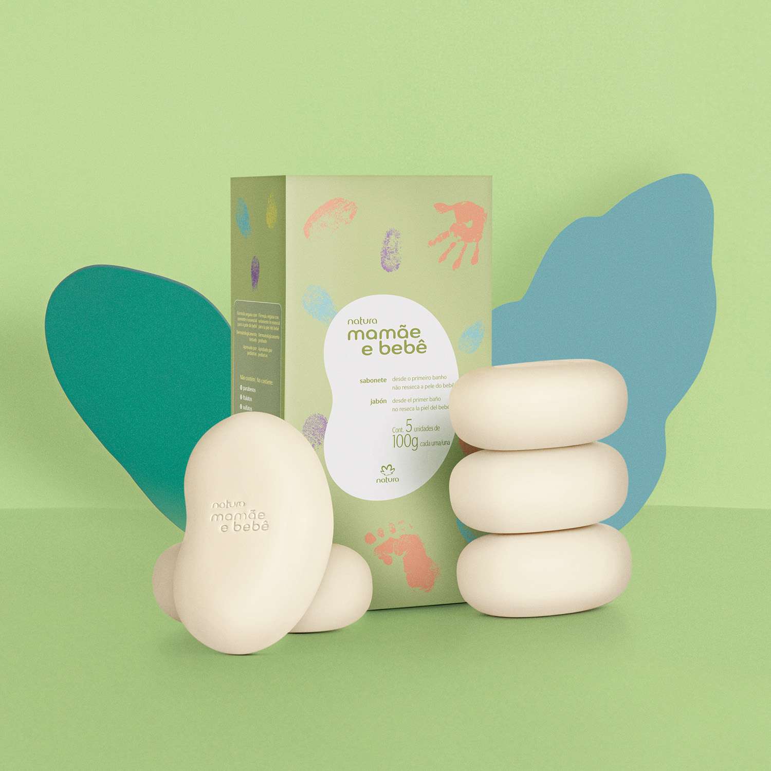 Jabones en Barra MM&BB 5 x 100 g c/u