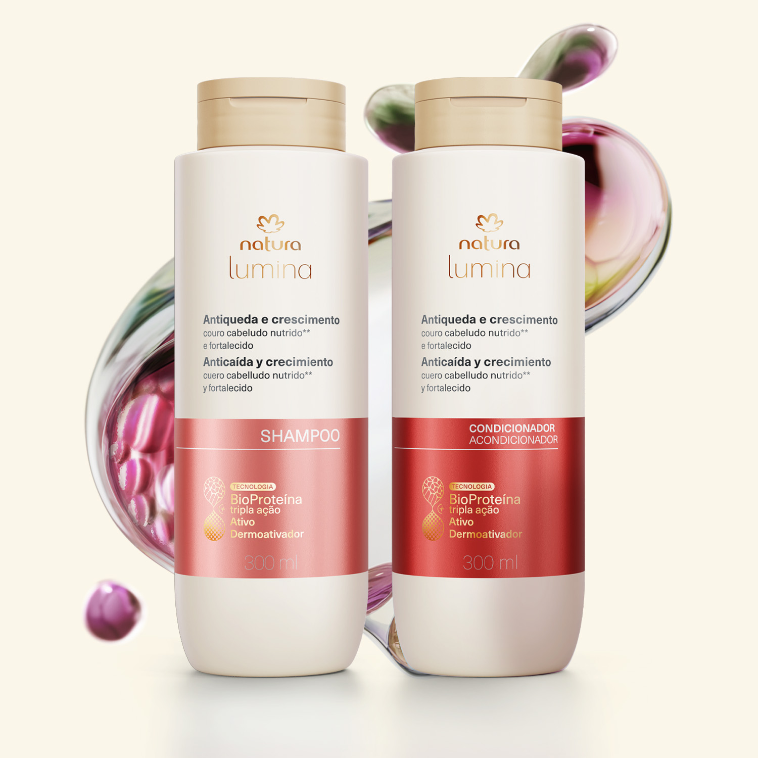 Kit Shampoo y Acondicionador Lumina Anticaída