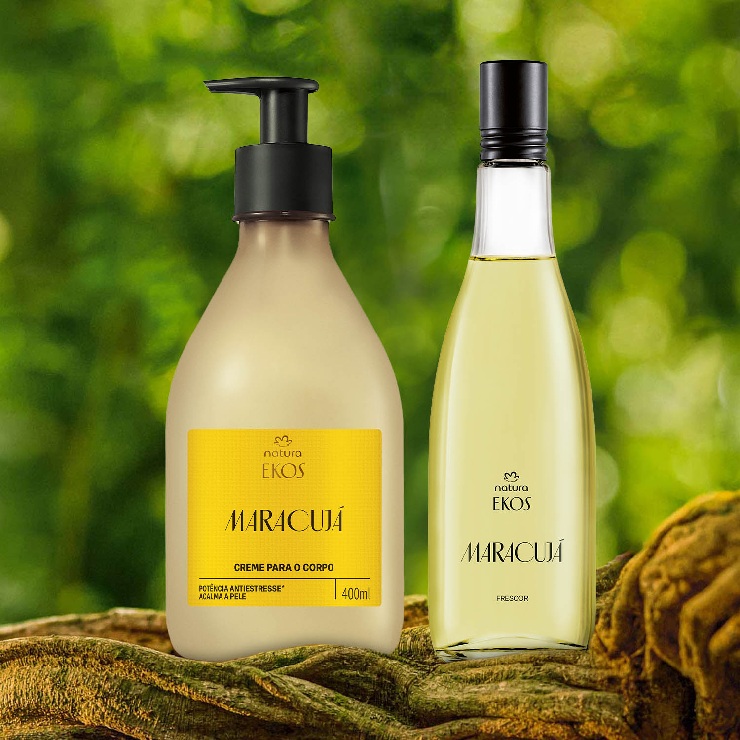 Kit Ekos Maracujá Creme para o Corpo e Frescor