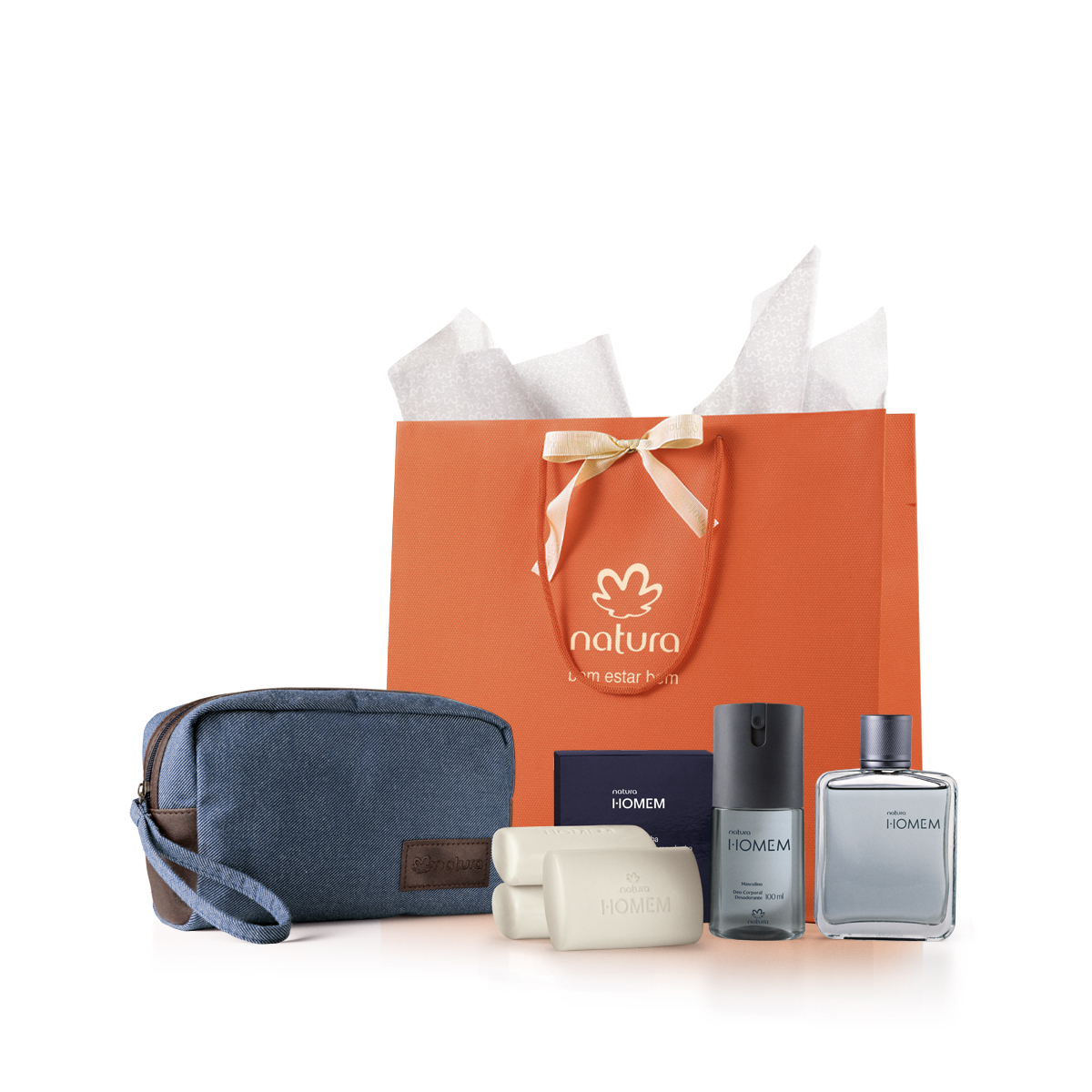Presente Natura Homem Completo com Acessório (4 produtos)
  