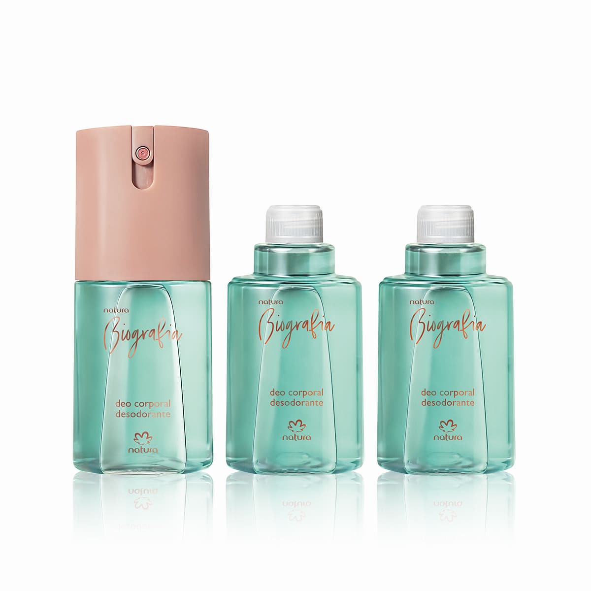 Kit Desodorante Spray Corporal Biografia Feminino (3 produtos)