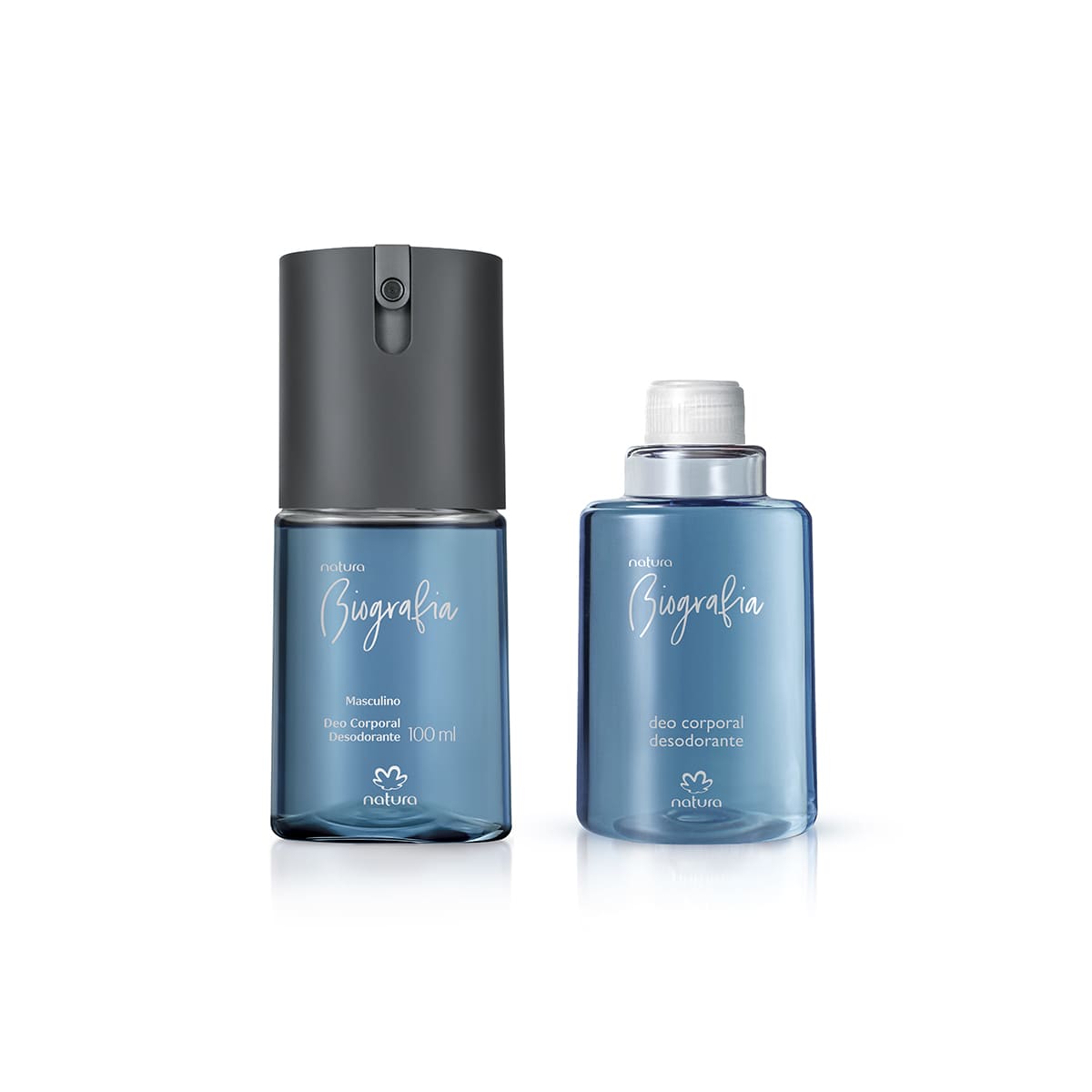 Kit Desodorante Corporal Biografia Masculino com Refil 2 un de 100 ml