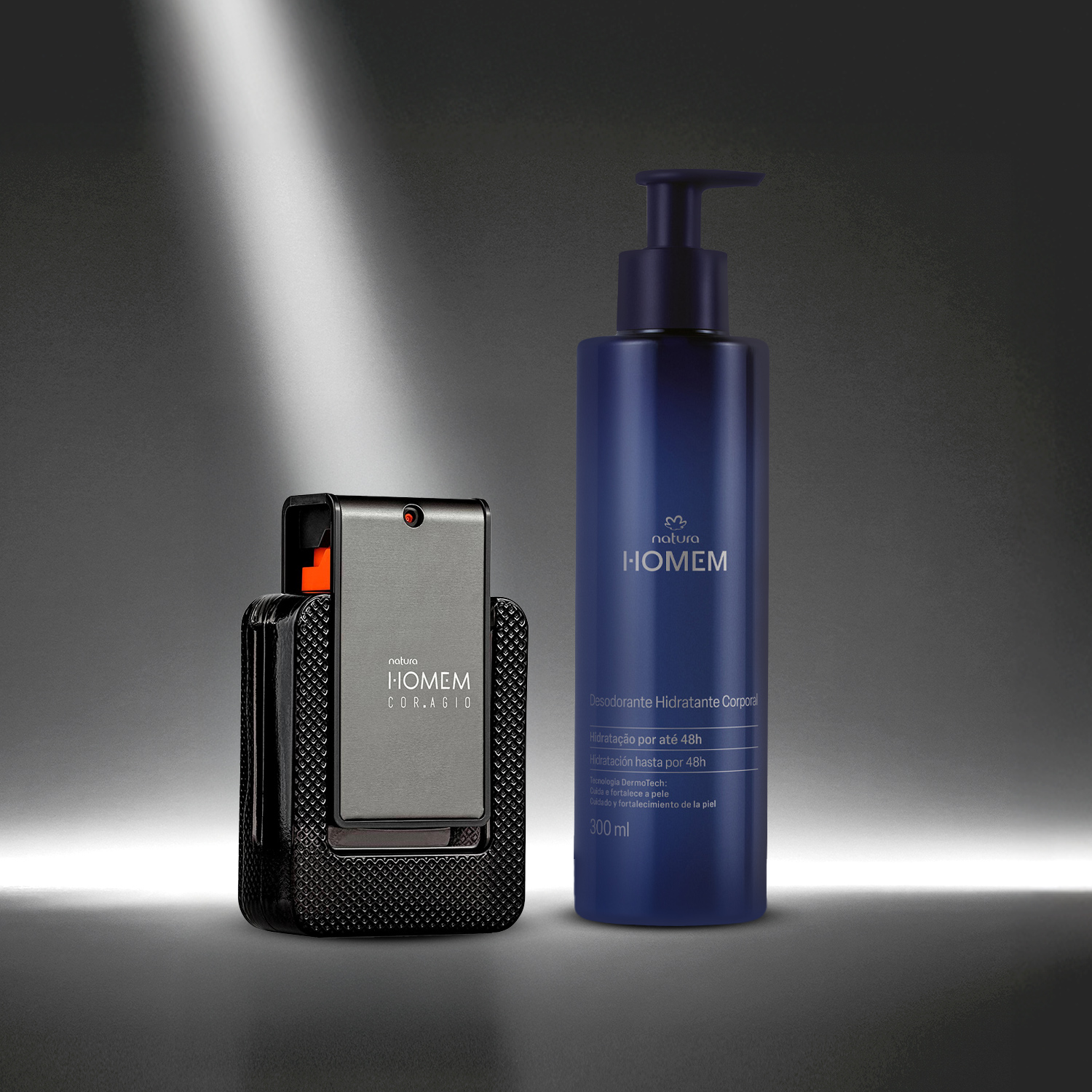 Kit Natura Homem Corag.io com Hidratante (2 produtos)