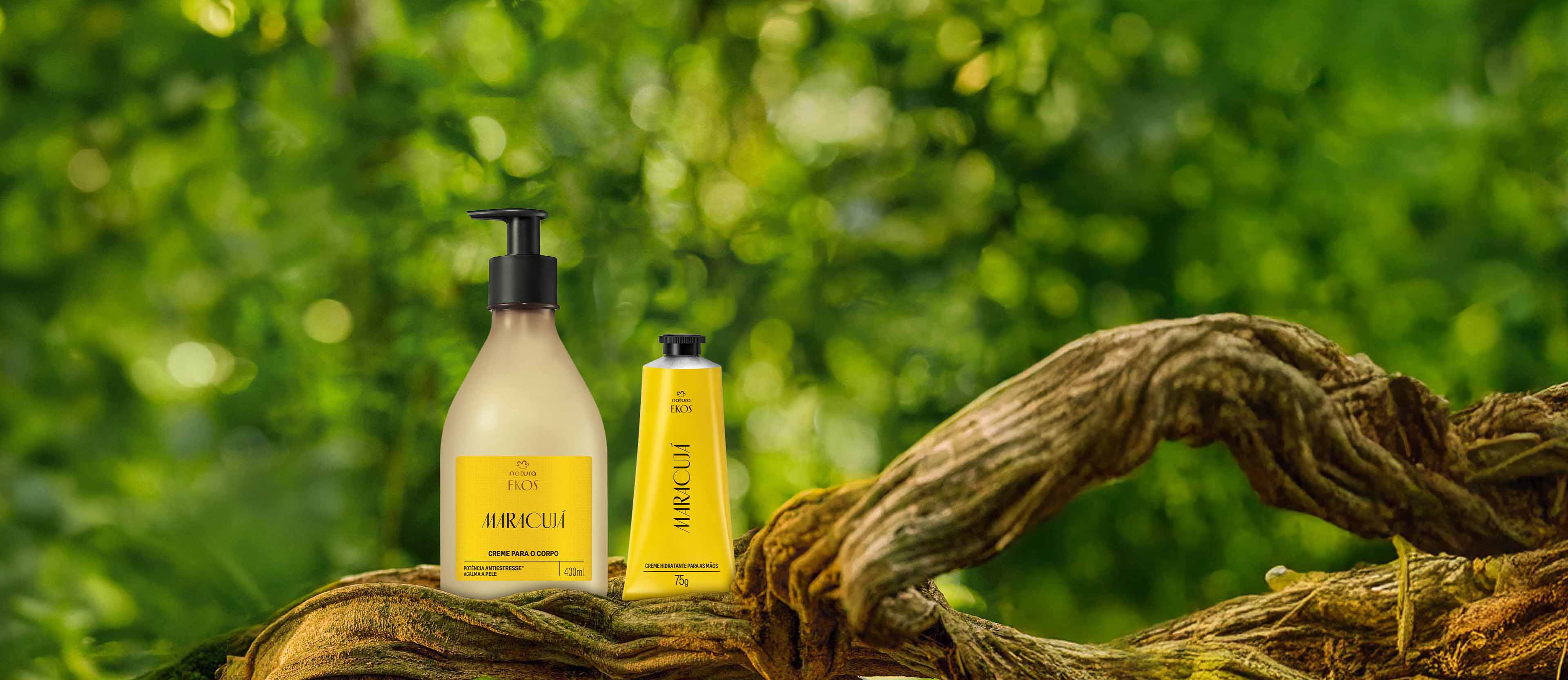 Kit Ekos Maracujá Creme para o Corpo e Mãos