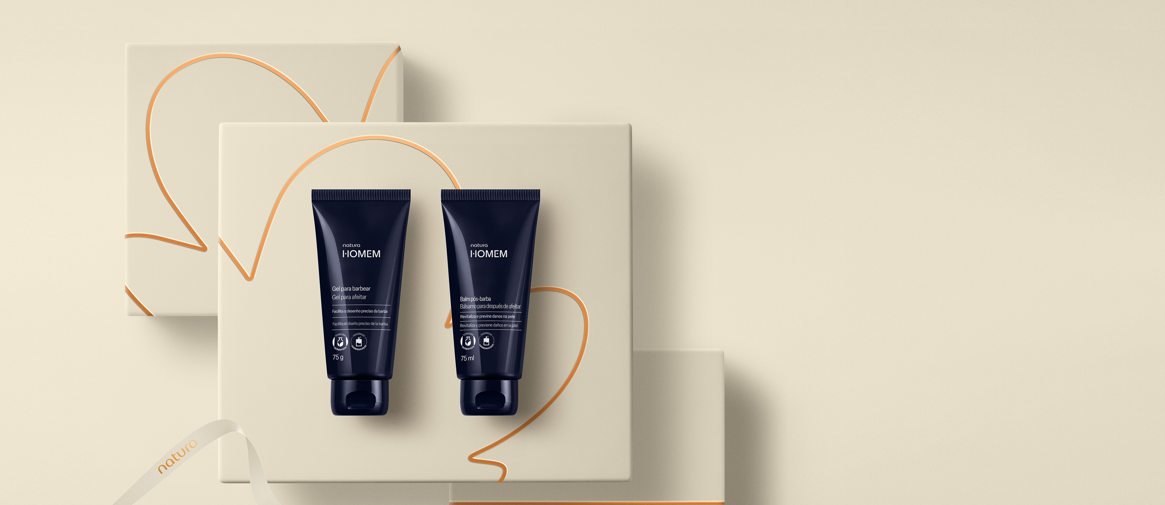 Presente Natura Homem Cuidados Pessoais Barba (2 produtos)