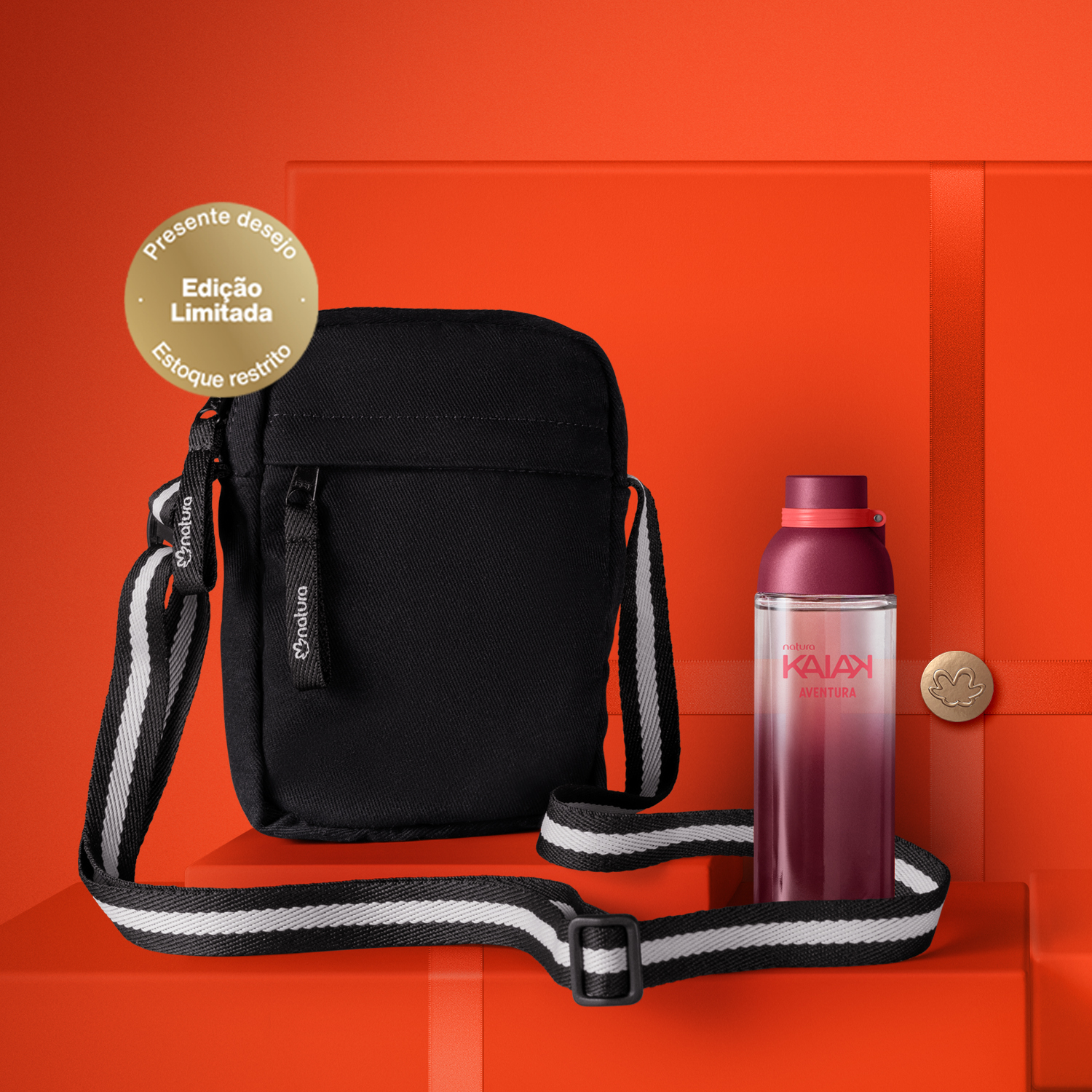 Presente Natura Kaiak Aventura Feminino com Acessório (2 produtos)