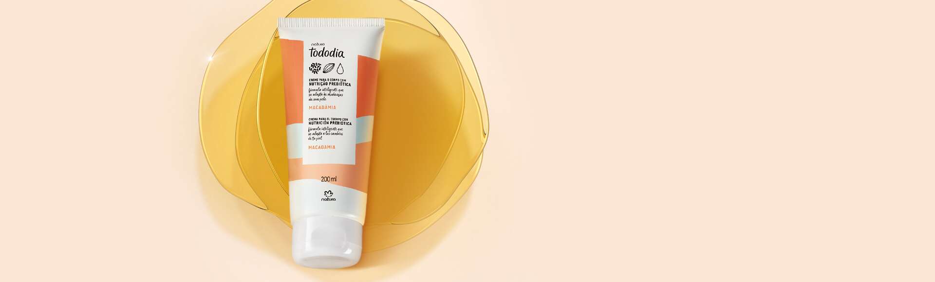 Creme Desodorante Nutritivo para o Corpo Tododia Macadâmia