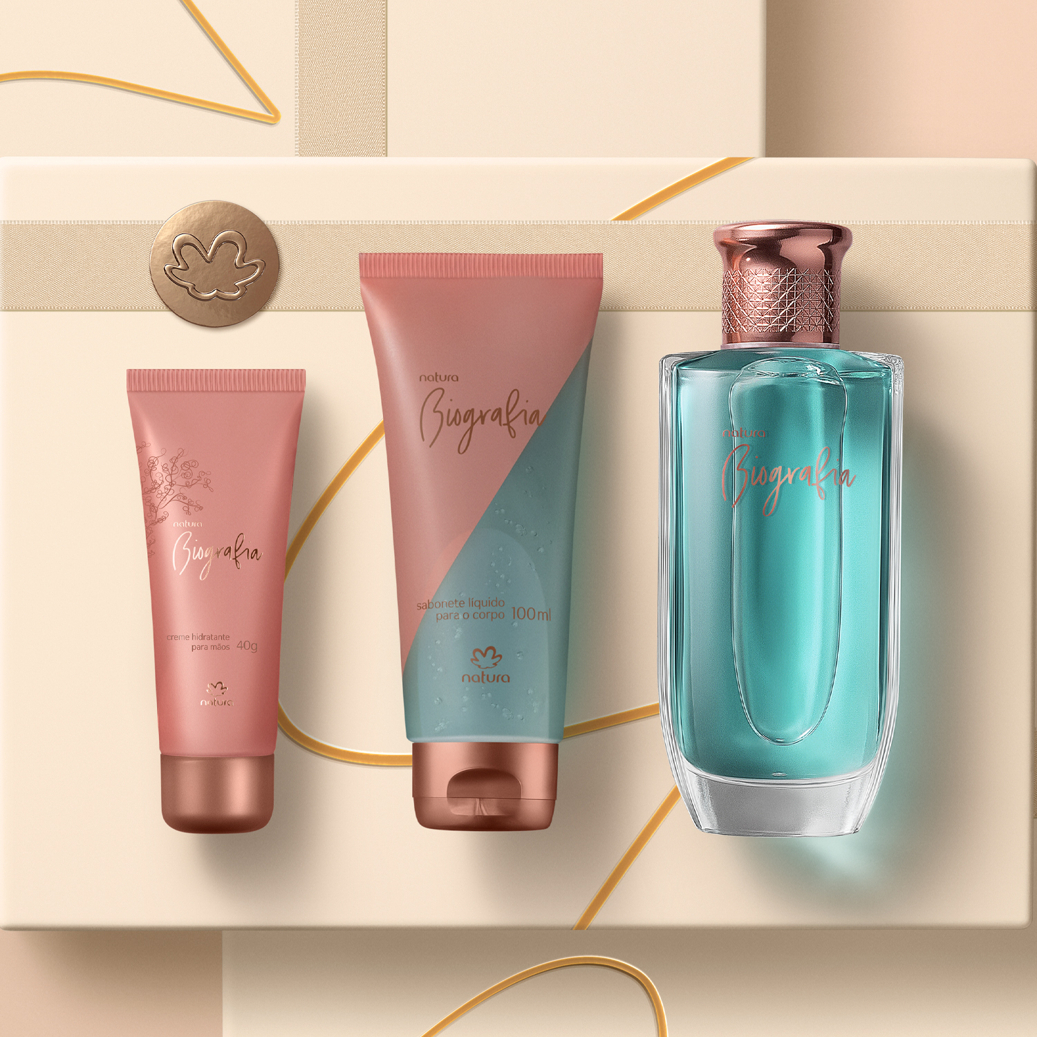 Presente Natura Biografia Feminino (3 produtos)