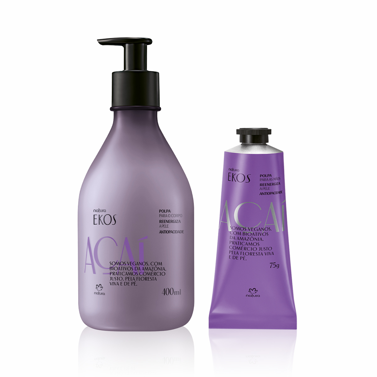 Kit Ekos Açaí Hidratante Corpo e Mãos (2 produtos)