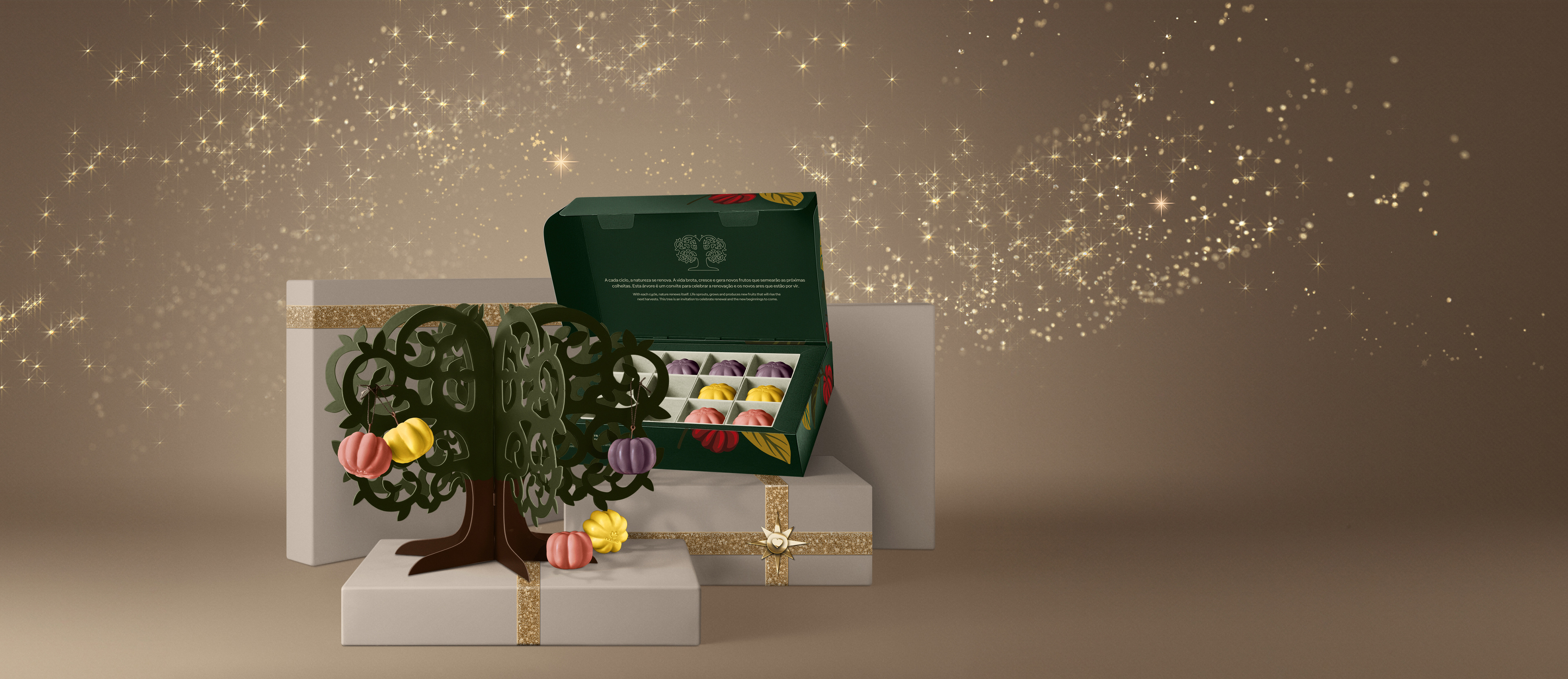 Presente Natura Ekos Árvore Colheita