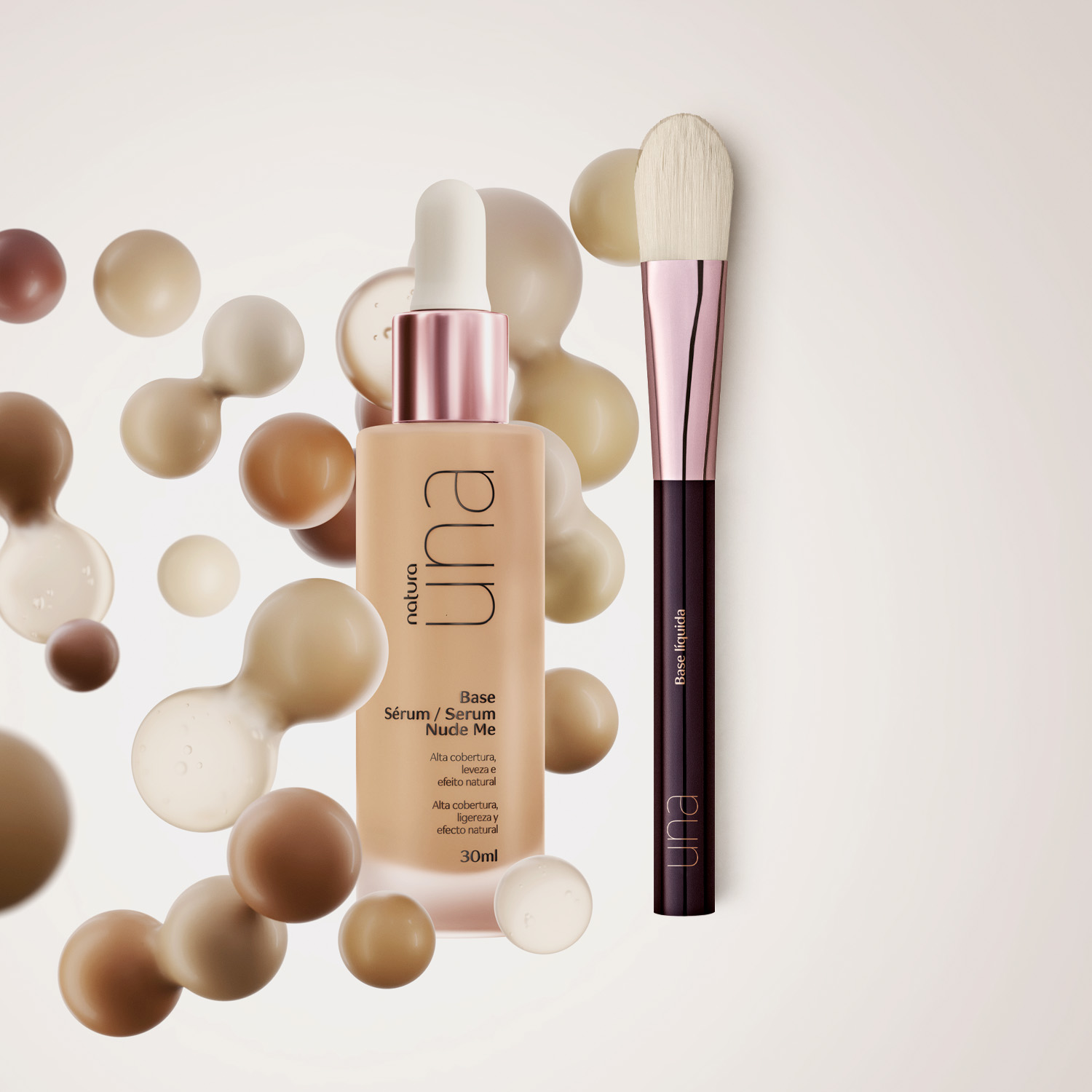 Kit Base Sérum Una com Pincel