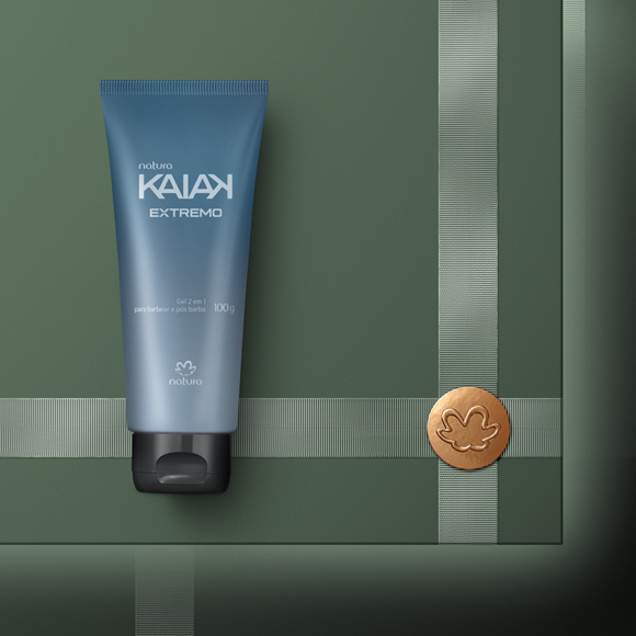 Gel 2 em 1 Para Barba e Pós barba Kaiak Extremo