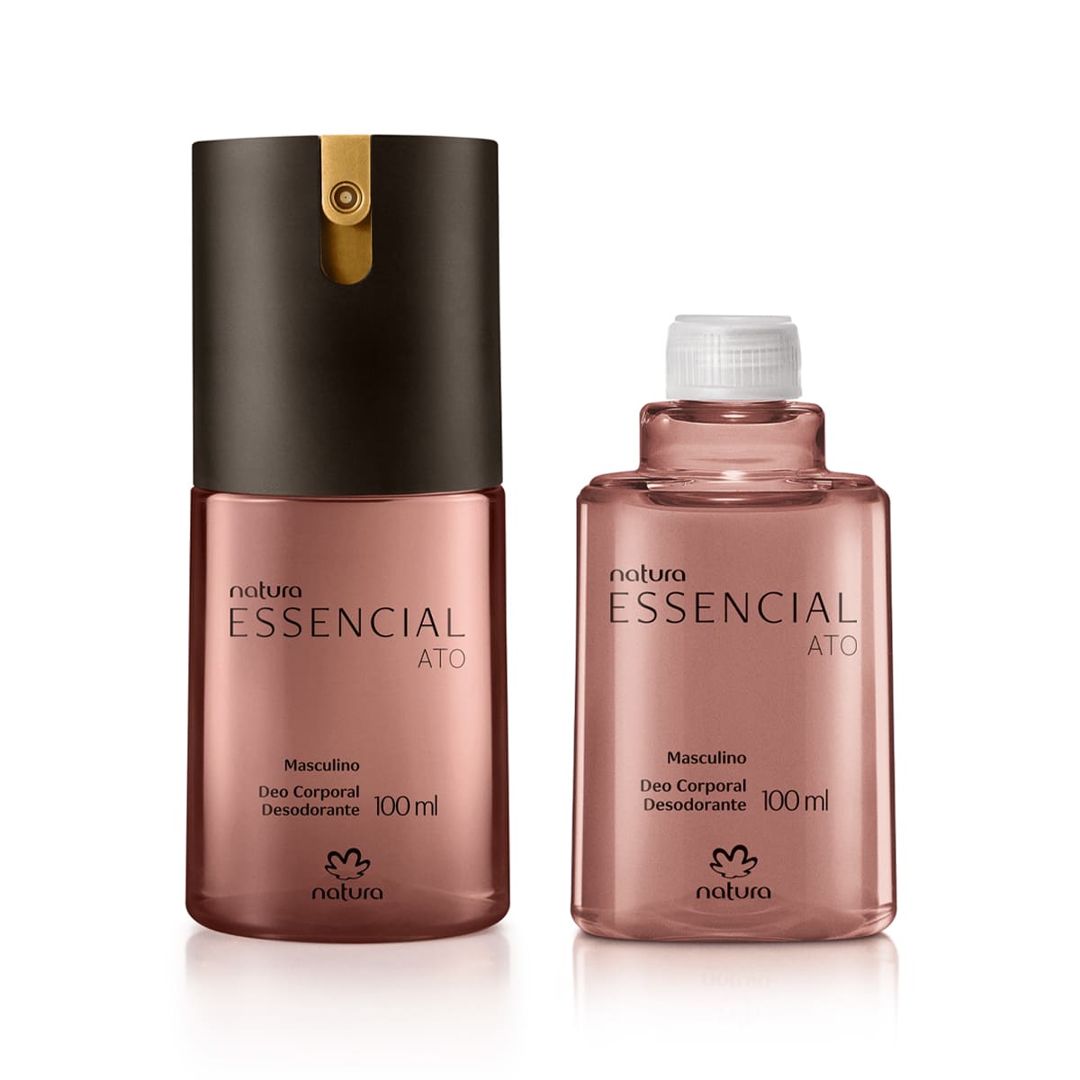 Kit Desodorante Corporal Essencial Ato Masculino com Refil