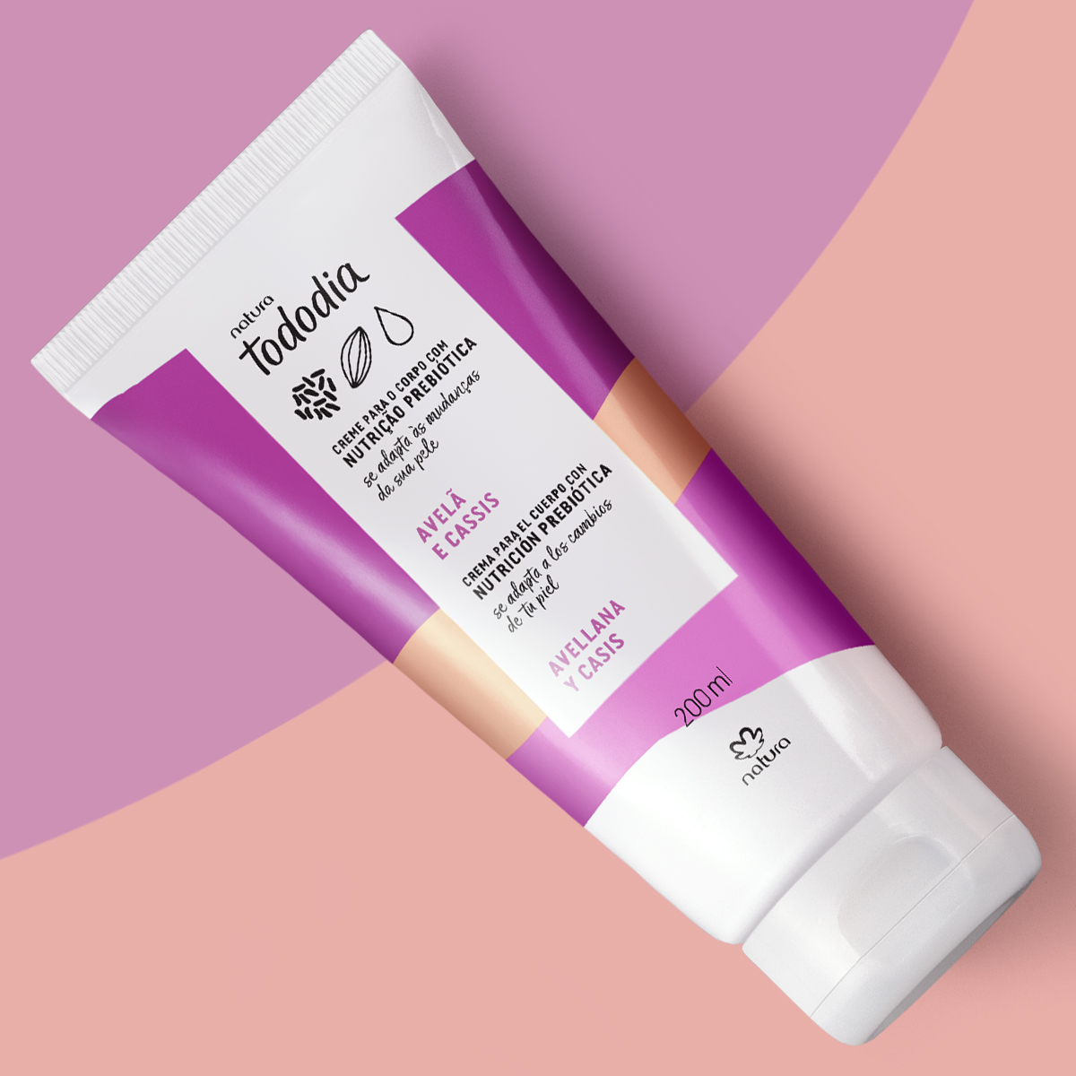 Creme Desodorante Nutritivo para o Corpo Tododia Avelã e Cassis