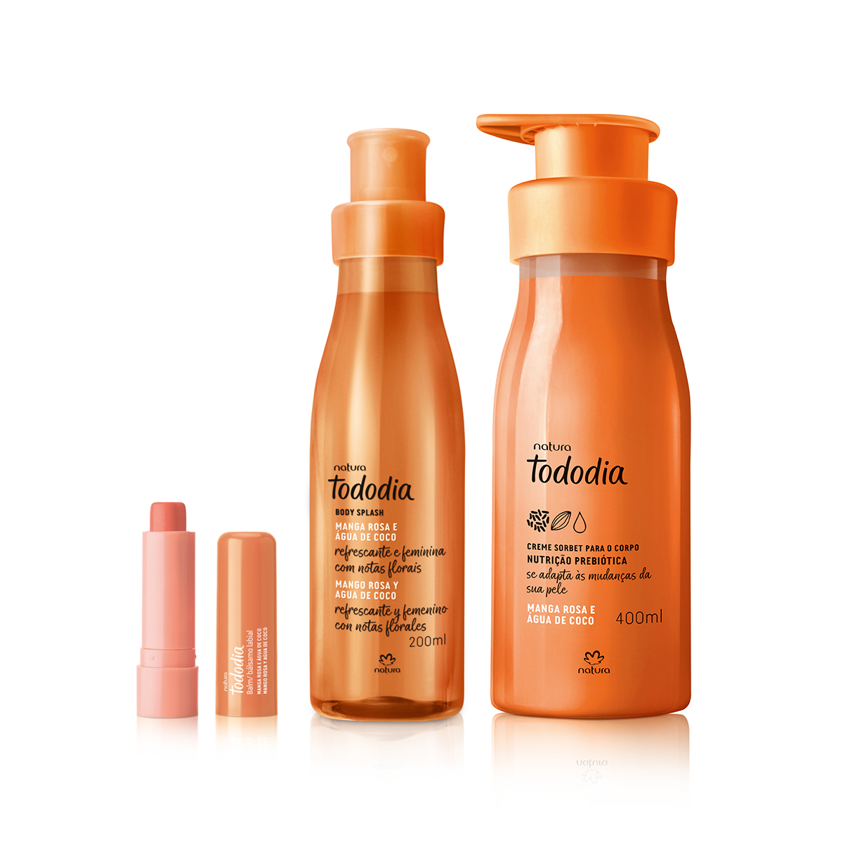 Kit Tododia Manga Rosa e Água de Coco (3 produtos)