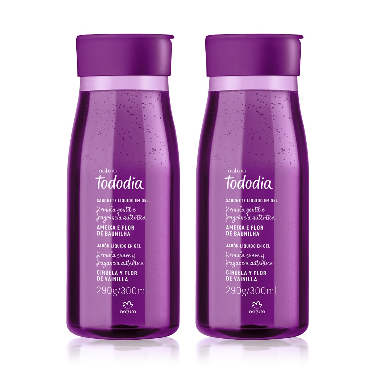 Kit Sabonete Líquido Tododia Ameixa e Flor de Baunilha (2 produtos)