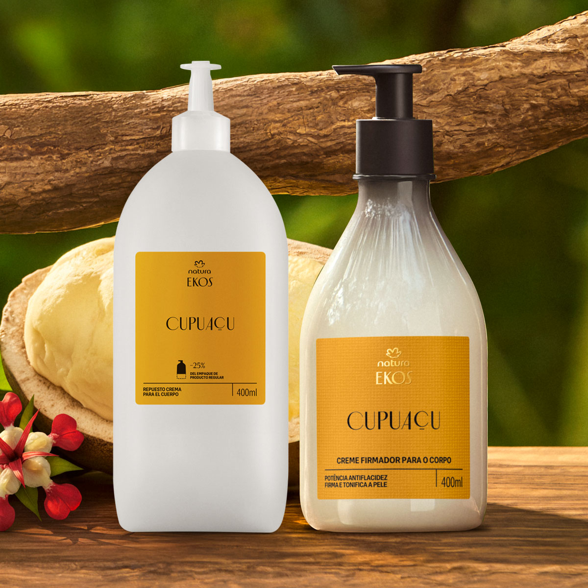 Kit Creme Hidratante para o Corpo Ekos Cupuaçu com Refil