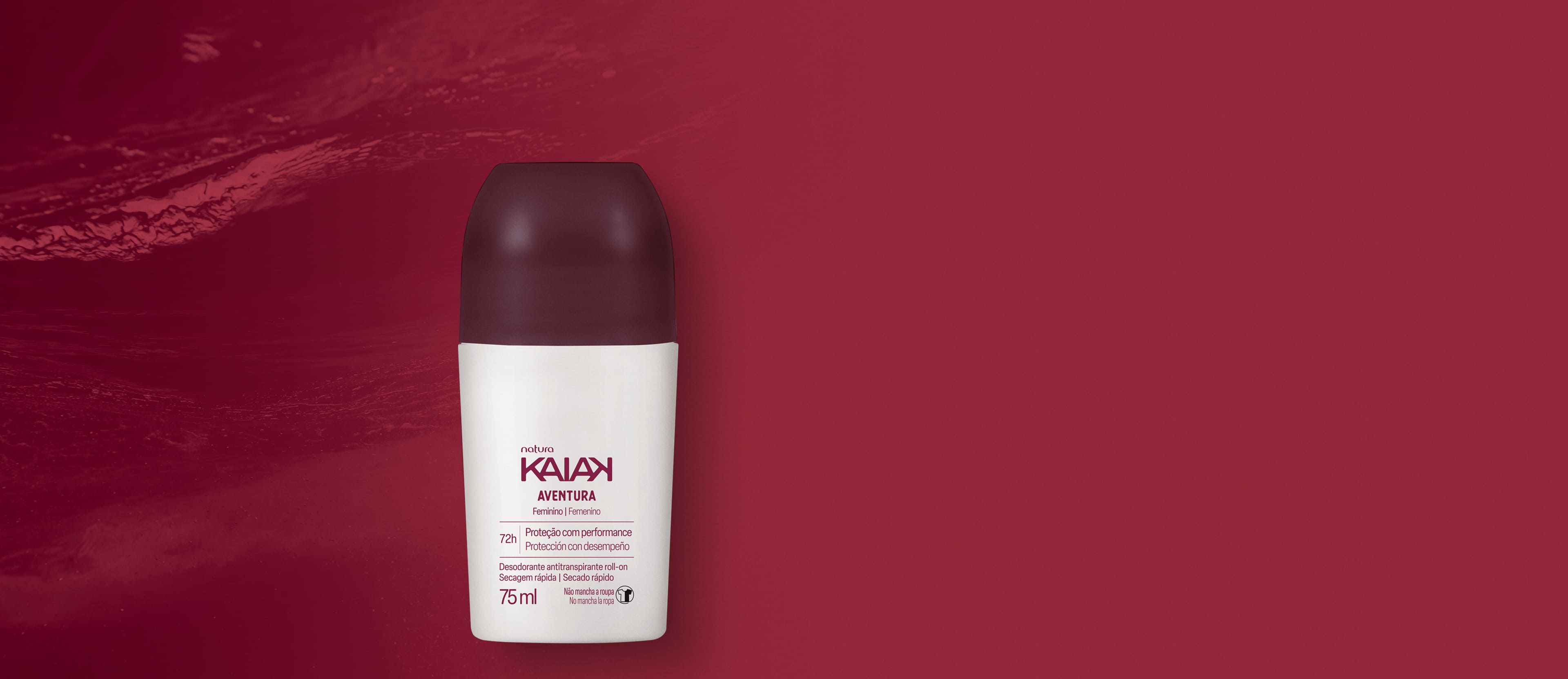 Desodorante Antitranspirante Roll-on Kaiak Aventura Feminino