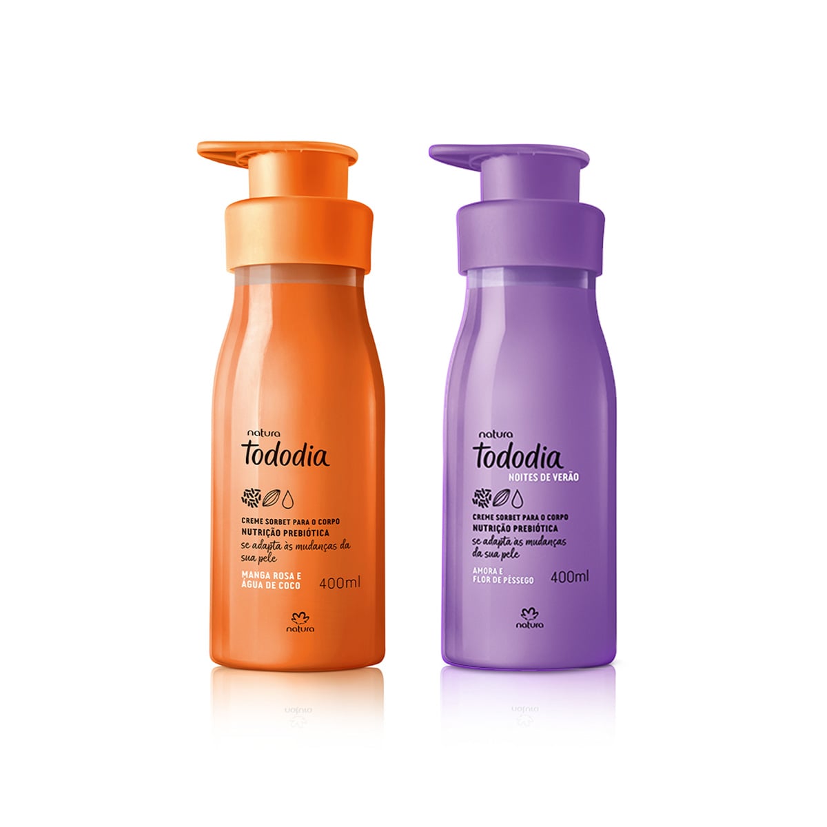 Kit Desodorante Nutritivo Tododia Manga Rosa e Água de Coco + Amora e Flor de Pêssego (2 produtos)