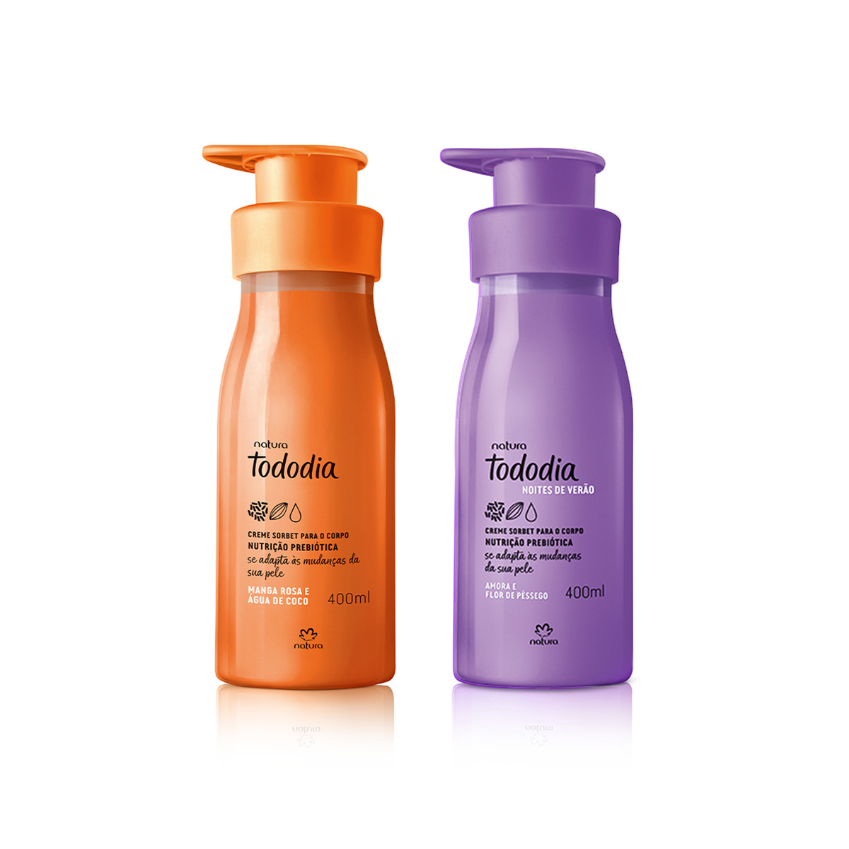 Kit Desodorante Nutritivo Tododia Manga Rosa e Água de Coco + Amora e Flor de Pêssego (2 produtos)