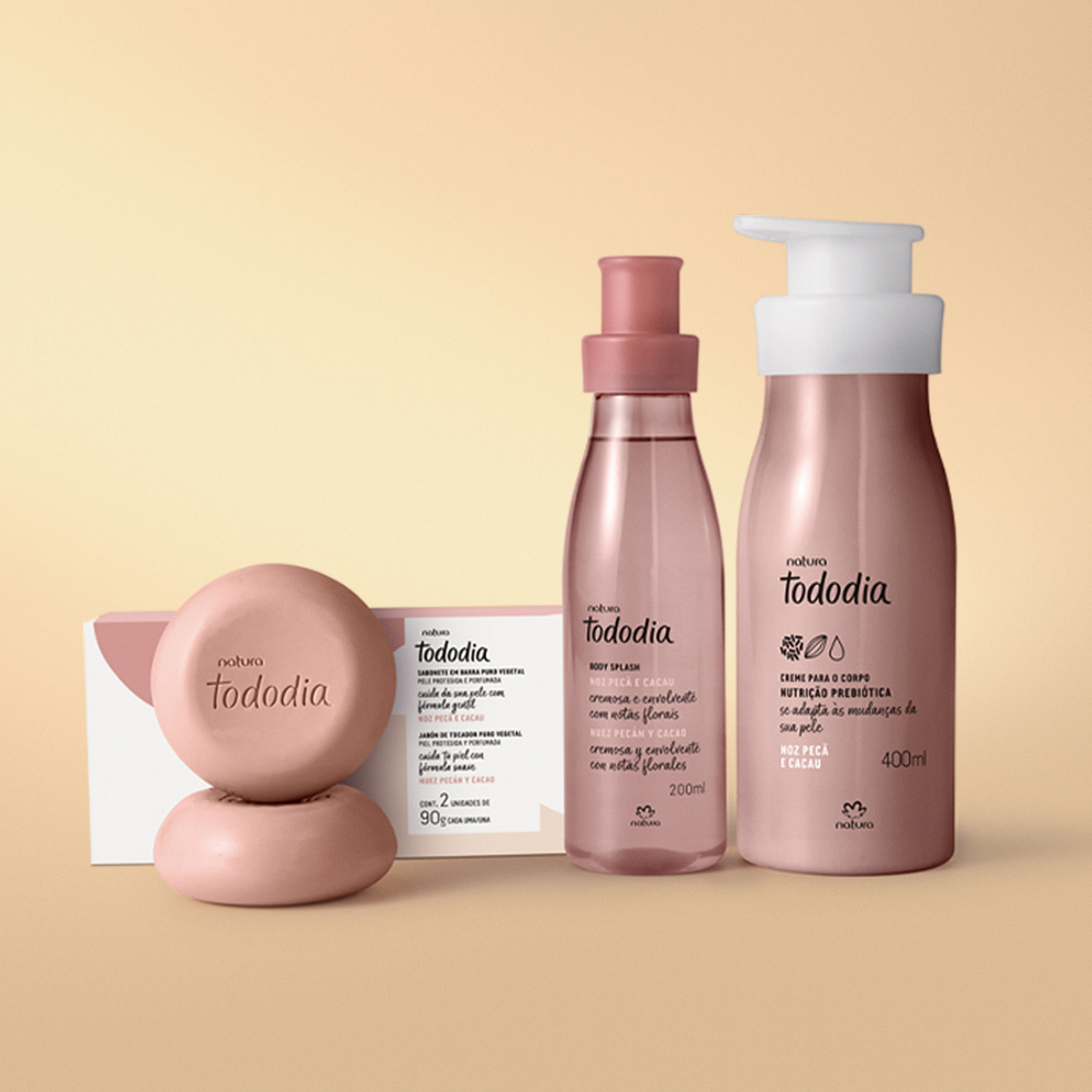 Presente Natura Tododia Noz Pecã e Cacau (3 produtos)