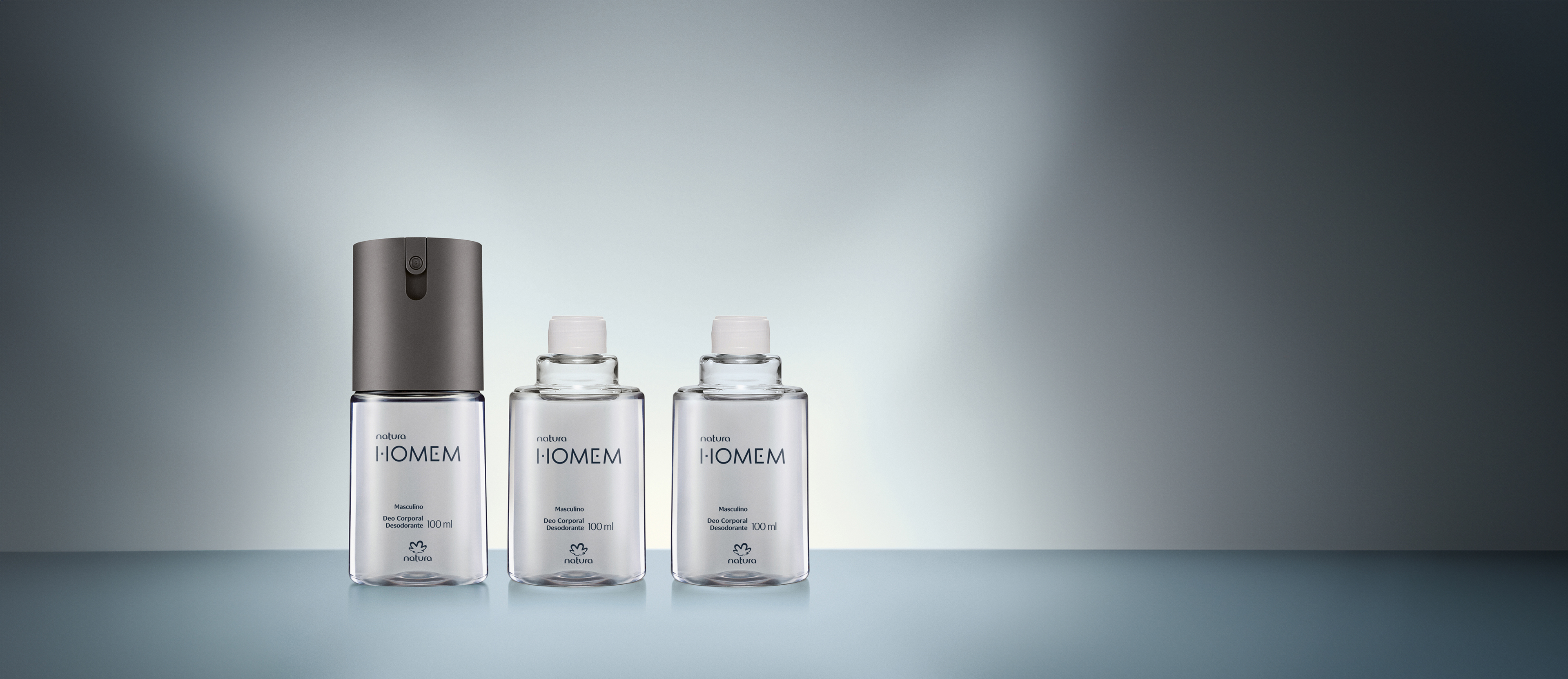 Kit Desodorante Corporal Natura Homem (3 produtos)