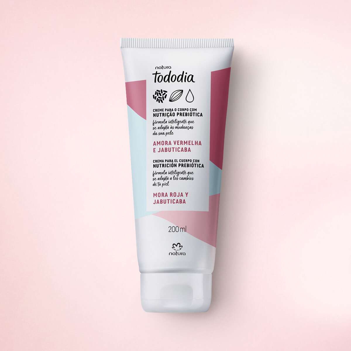 Creme Desodorante Nutritivo para o Corpo Tododia Amora Vermelha e Jabuticaba