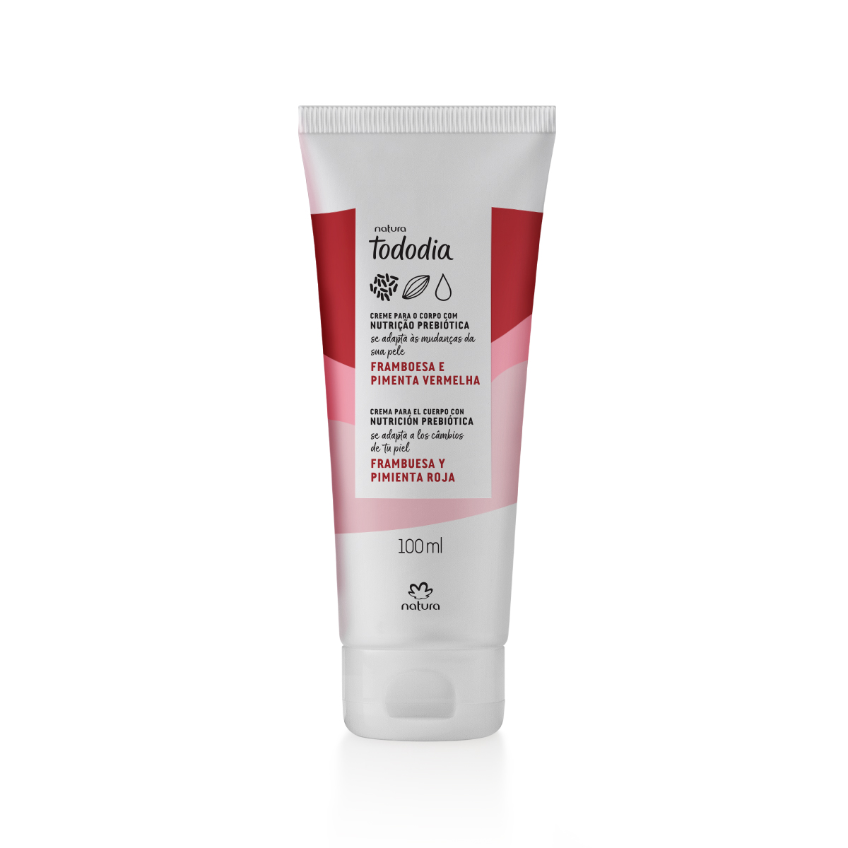 Creme Desodorante Nutritivo para o Corpo Tododia Framboesa e Pimenta Vermelha