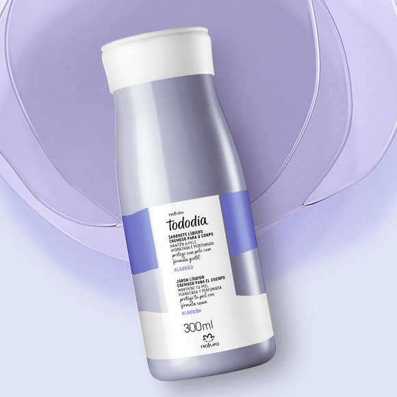 Sabonete Líquido Cremoso para o Corpo Tododia Algodão