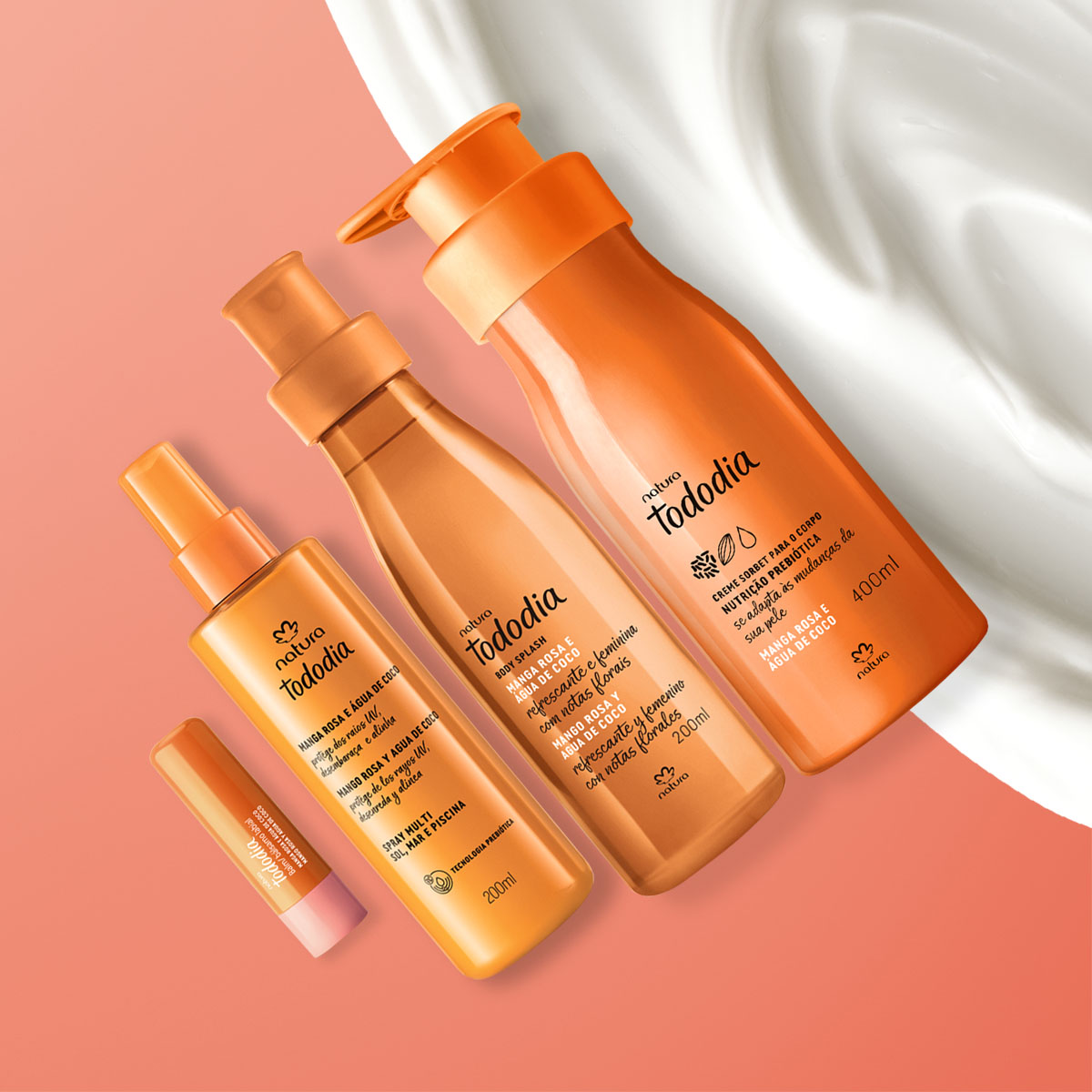 Kit Verão Tododia Manga Rosa e Água de Coco