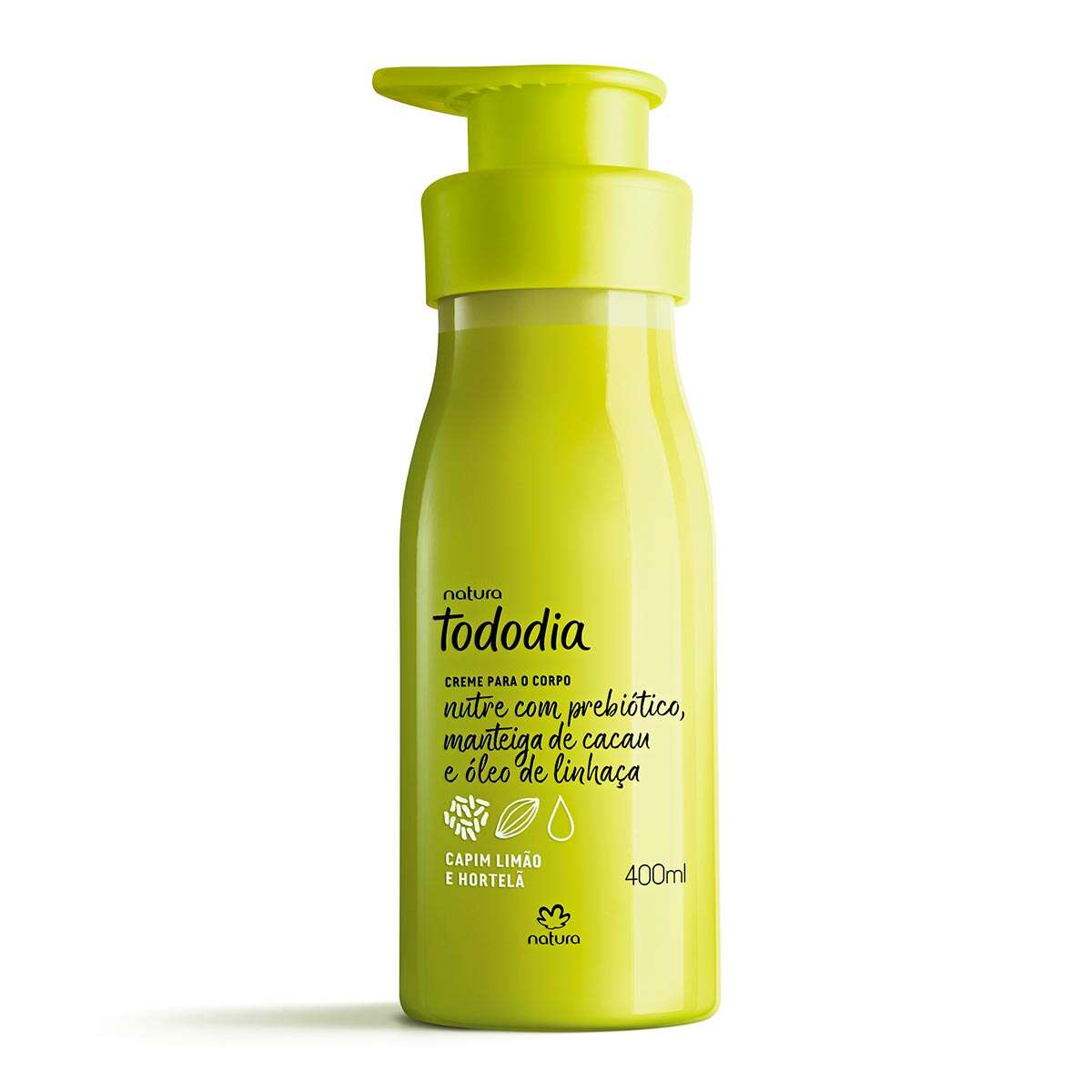 Creme Desodorante Nutritivo Para o Corpo Tododia Capim Limão e Hortelã