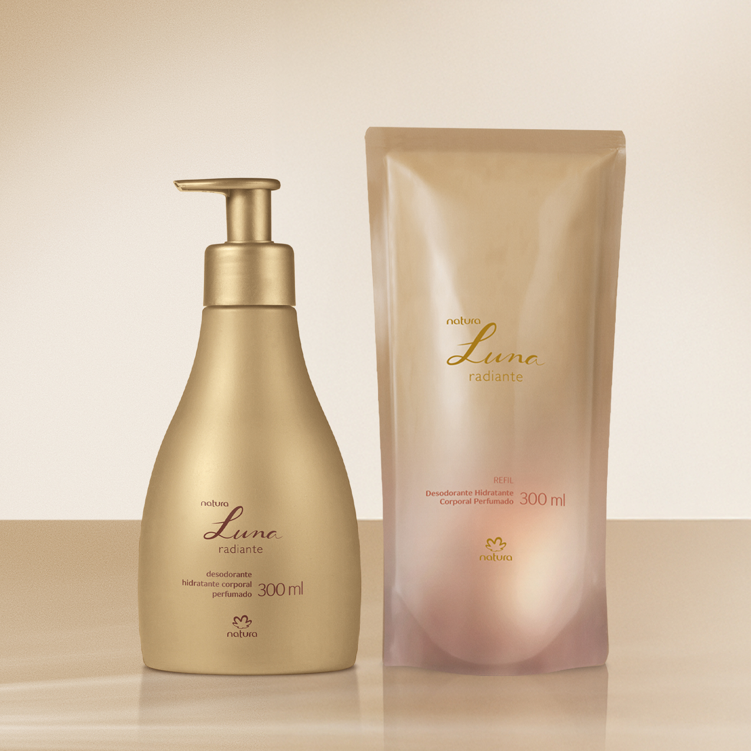 Kit Hidratante Corporal Perfumado Luna Radiante com Refil