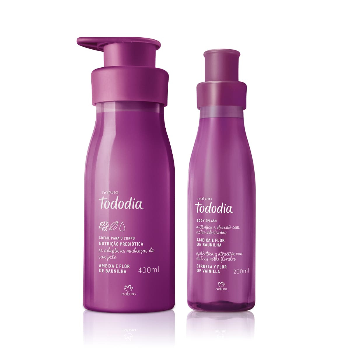 Kit Creme Nutritivo e Body Splash Tododia Ameixa e Flor de Baunilha (2 produtos)