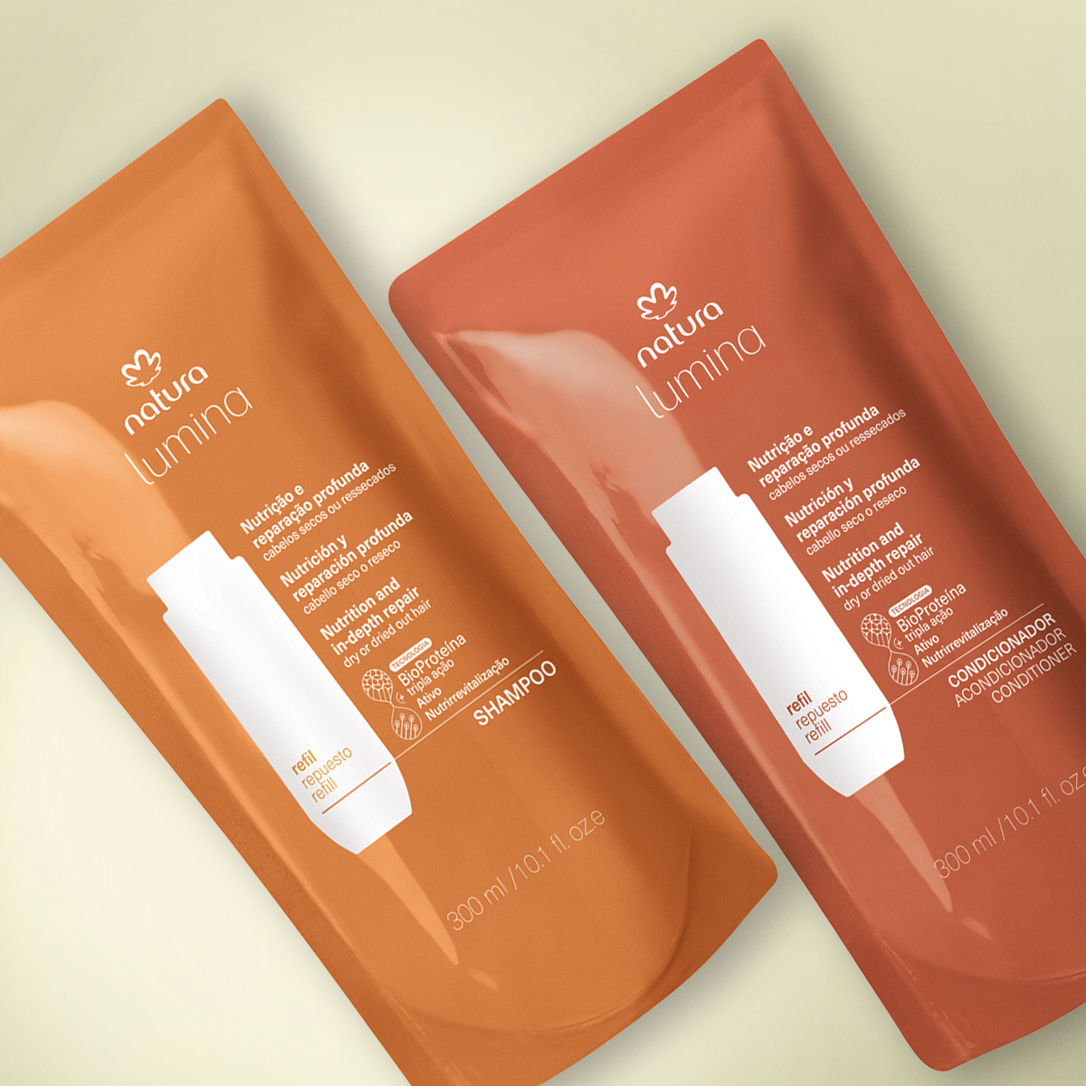 Kit Refis Shampoo e Condicionador Lumina Nutrição e Reparação Profunda (2 produtos)