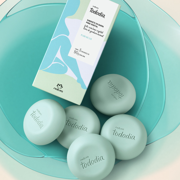 Sabonete em Barra Puro Vegetal Tododia Flor de Lis